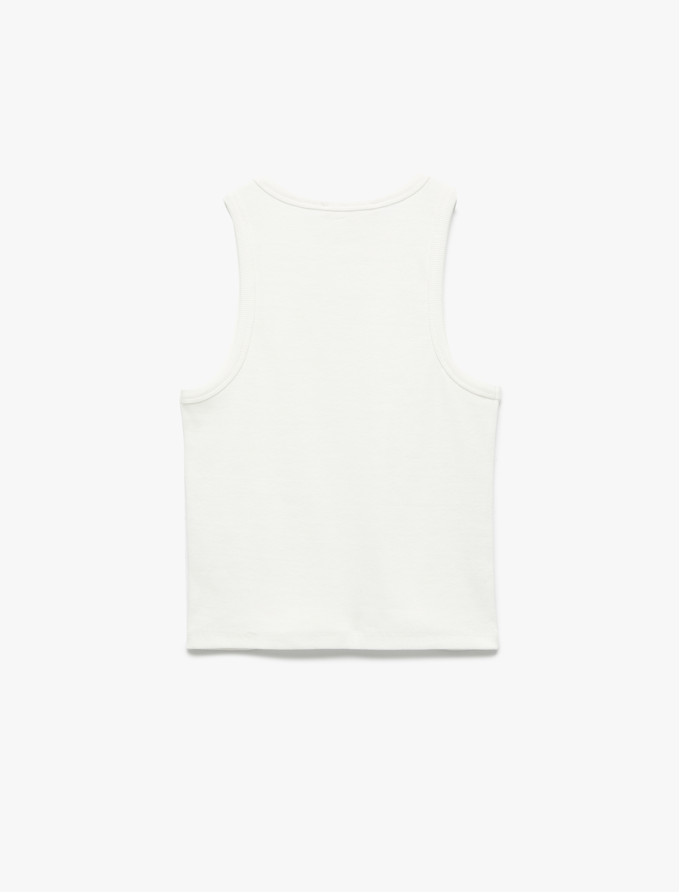 Koton X Zeynep Bastık - Pamuklu Slim Fit Bisiklet Yaka Taşlı Atlet