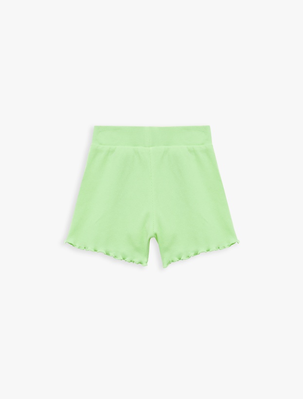 Kaşkorse Pamuklu Fiyonklu Mini Şort_1