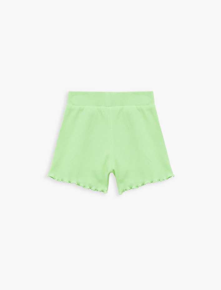 Kız Çocuk Kaşkorse Pamuklu Fiyonklu Mini Şort