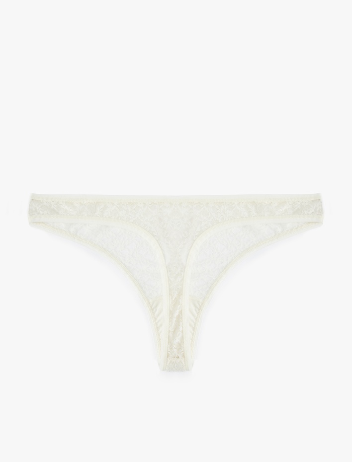  Transparan Dantelli String Külot