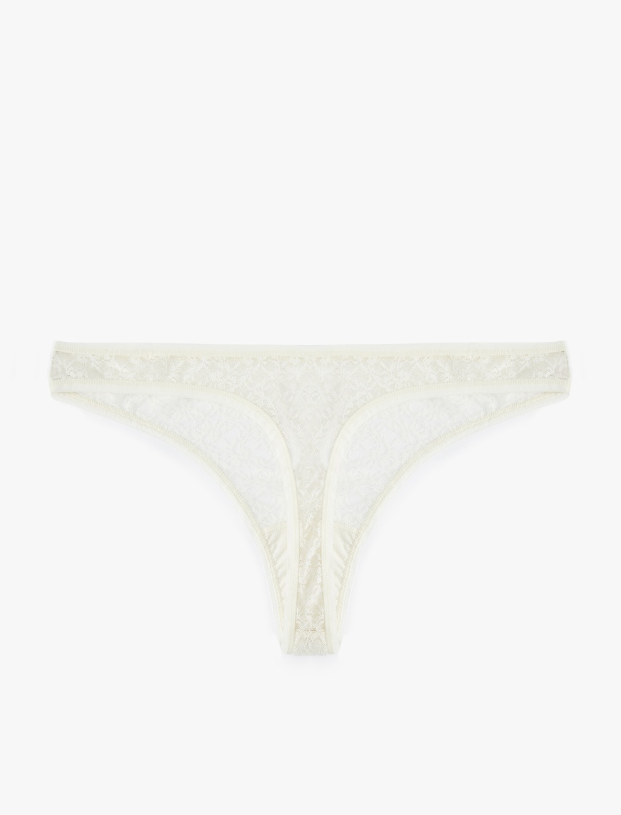   Transparan Dantelli String Külot