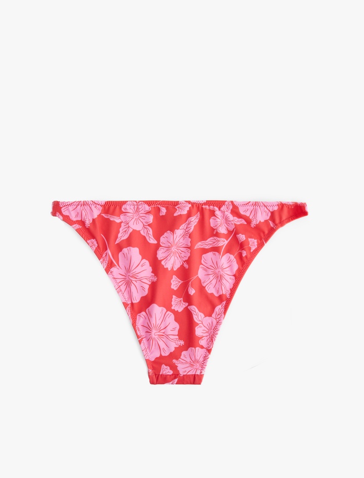  Dokulu Çiçekli Brazilian Bikini Altı