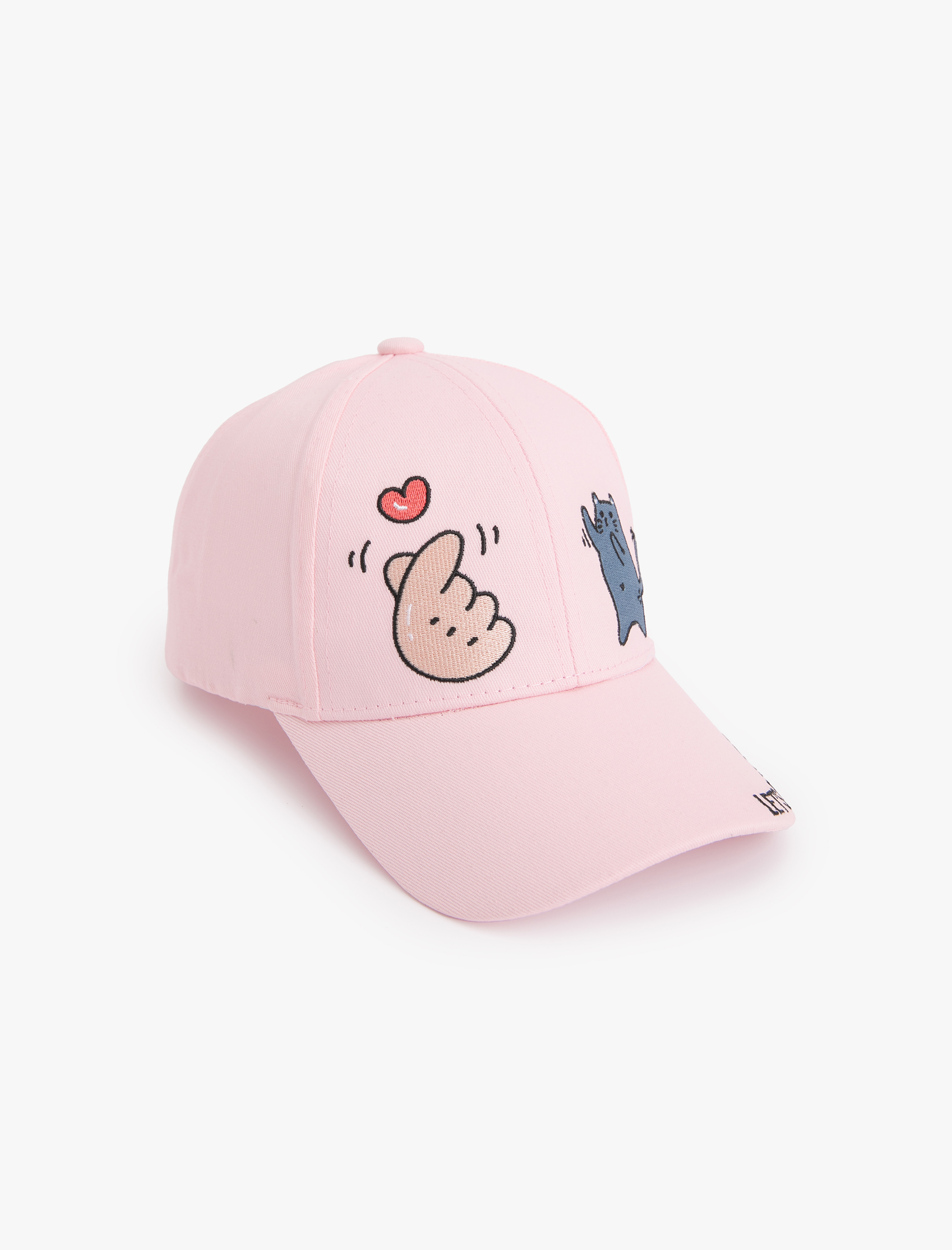  Kız Çocuk İşleme Detaylı Kep Şapka