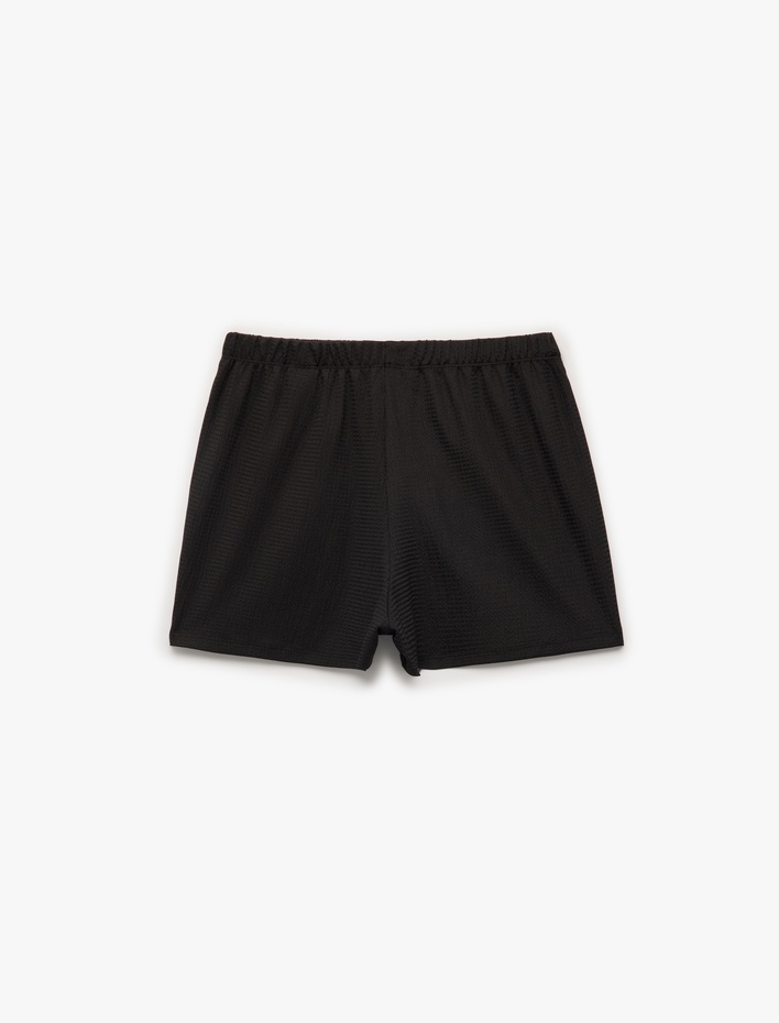  Bürümcük Kumaş Regular Fit Mini Şort