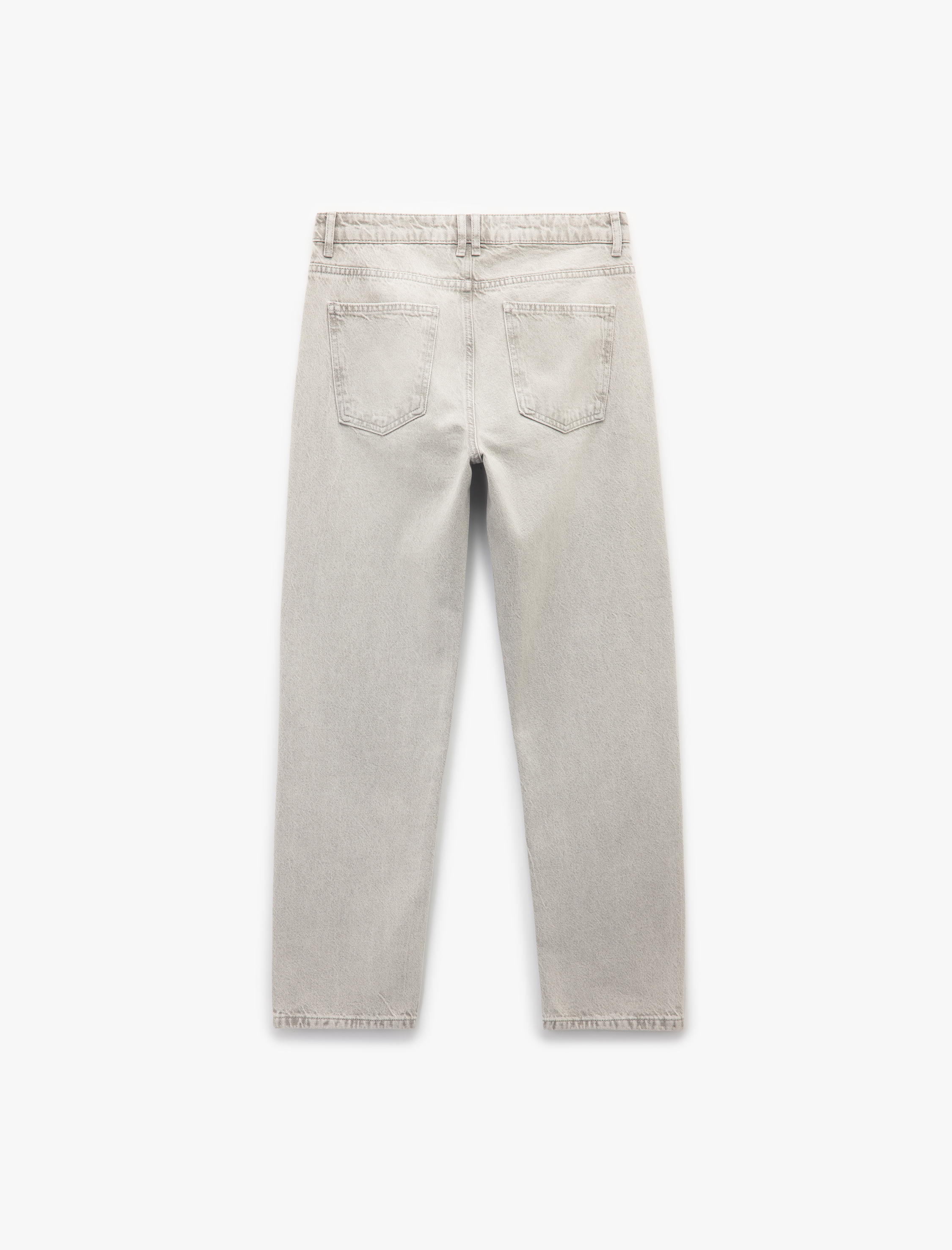   Pamuklu Normal Bel Vintage Straight Fit Jean Pantolon