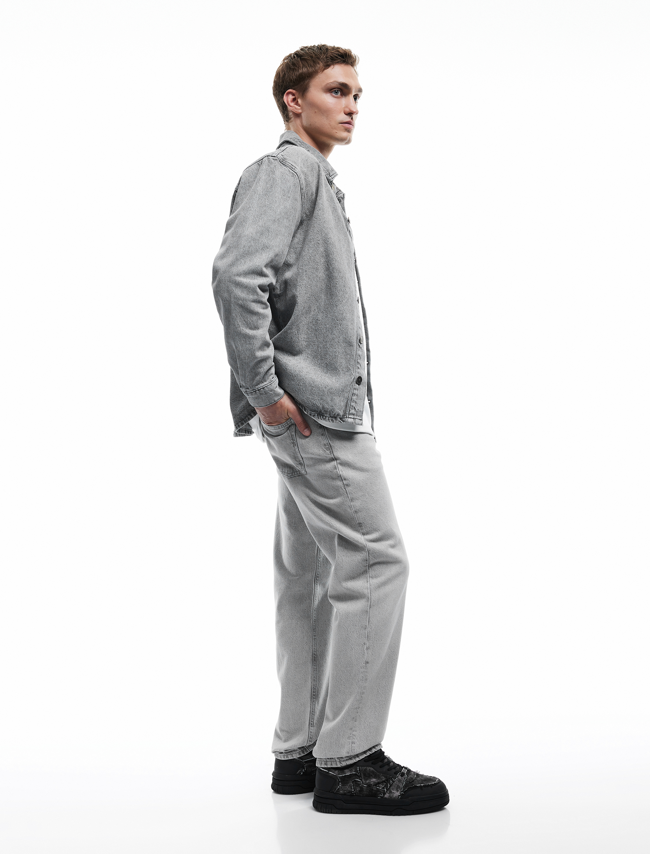   Pamuklu Normal Bel Vintage Straight Fit Jean Pantolon