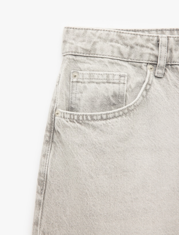 Pamuklu Normal Bel Vintage Straight Fit Jean Pantolon_6