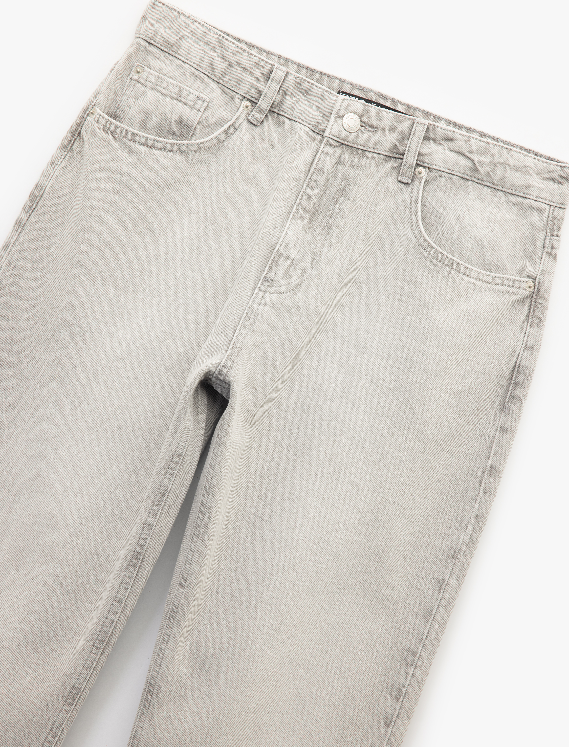   Pamuklu Normal Bel Vintage Straight Fit Jean Pantolon