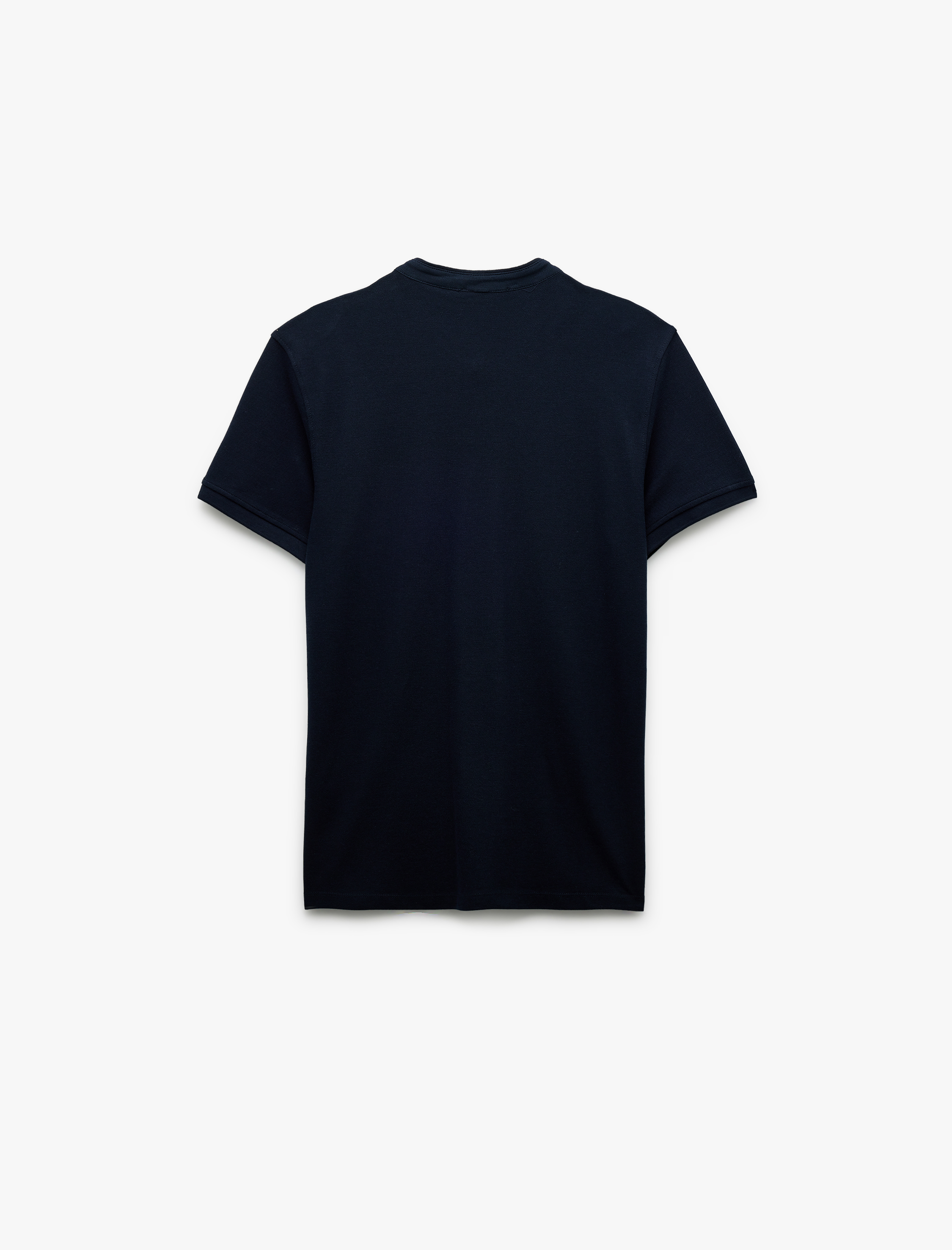   Kısa Kollu Pike Kumaş Regular Fit Pamuklu Düğmeli Hakim Yaka Tişört