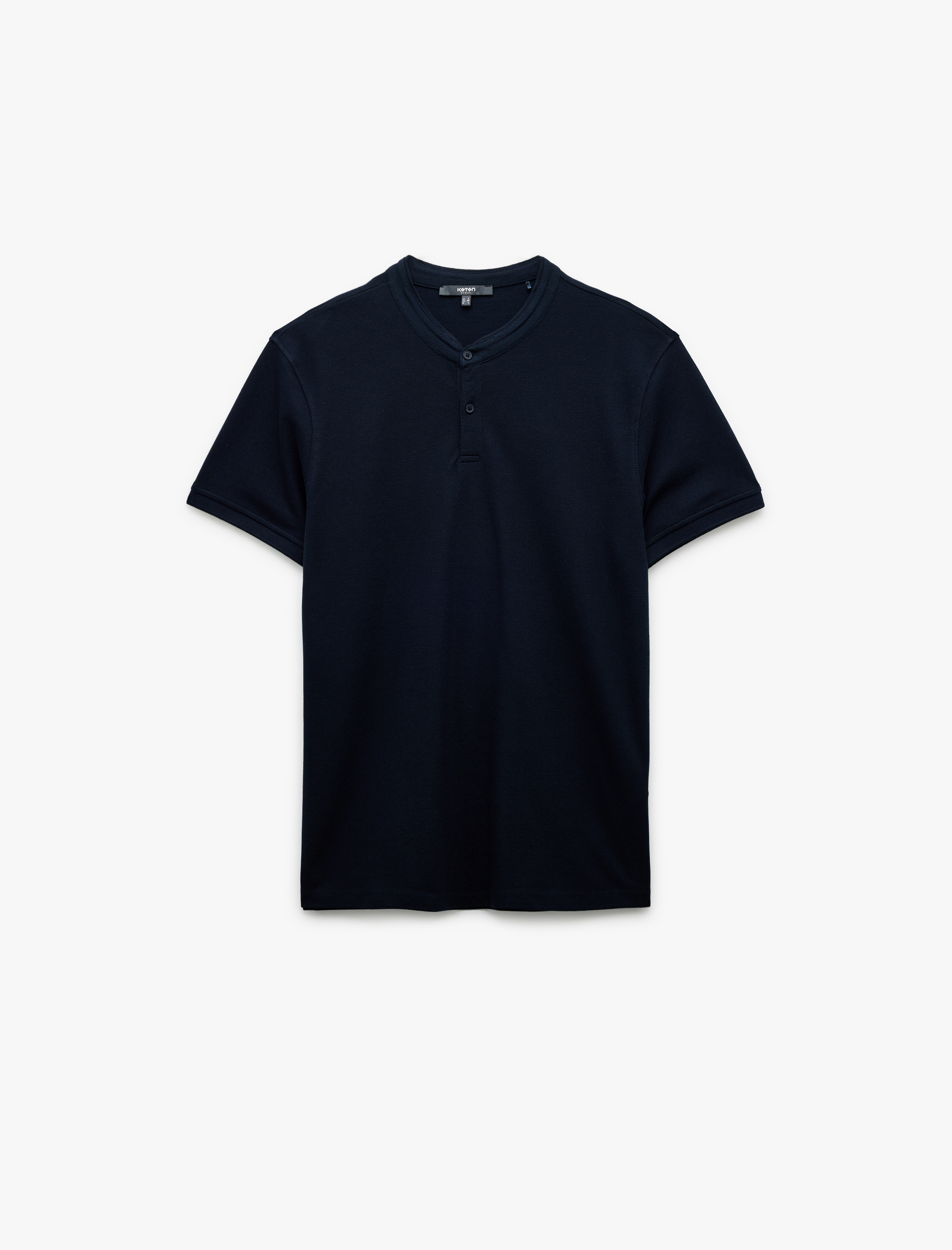   Kısa Kollu Pike Kumaş Regular Fit Pamuklu Düğmeli Hakim Yaka Tişört