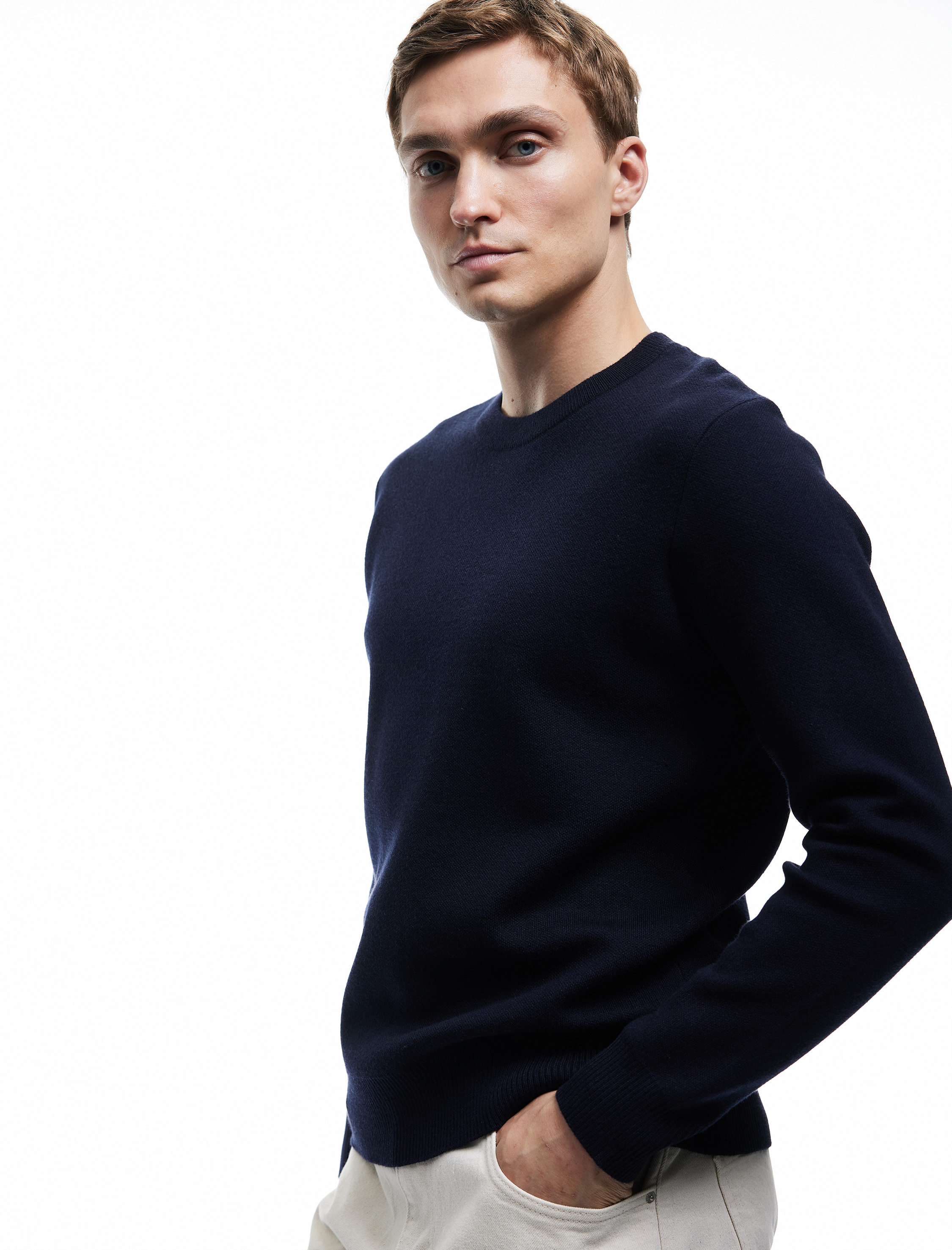   Uzun Kollu Bisiklet Yaka Basic Triko Kazak