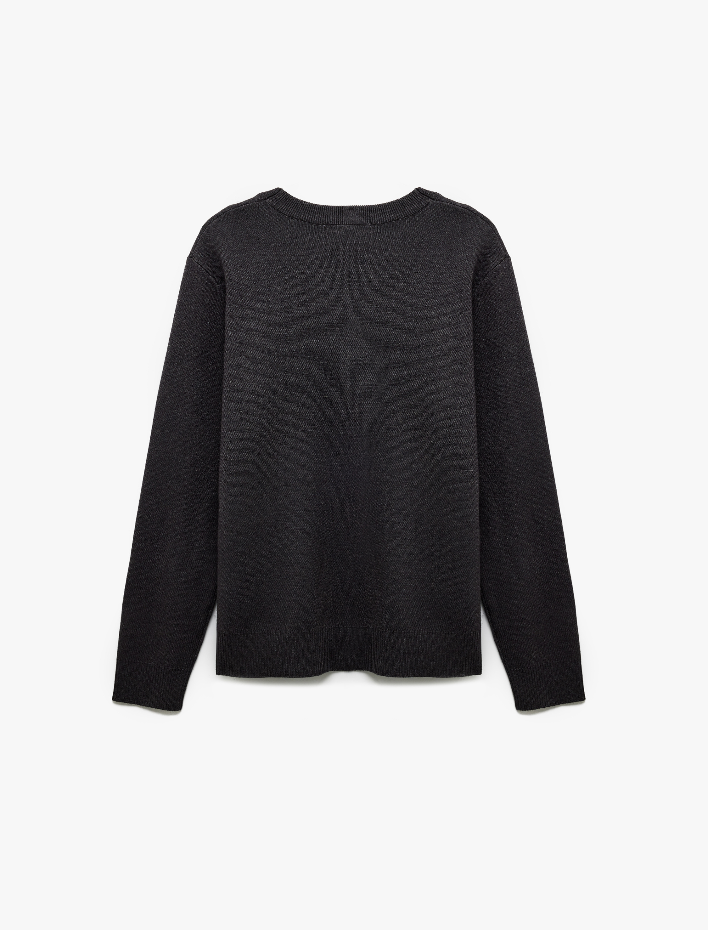   Uzun Kollu Bisiklet Yaka Basic Triko Kazak