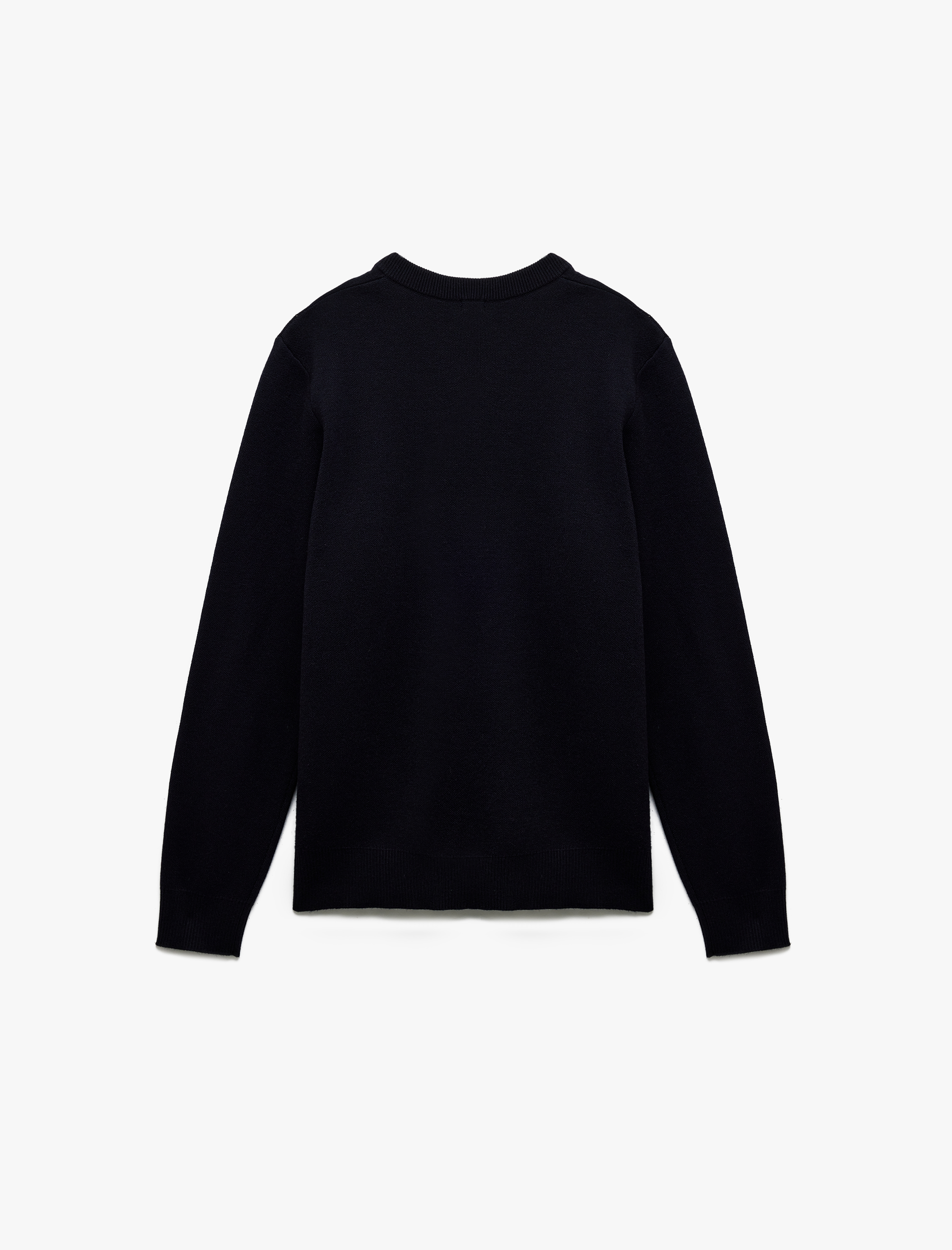   Uzun Kollu Bisiklet Yaka Basic Triko Kazak