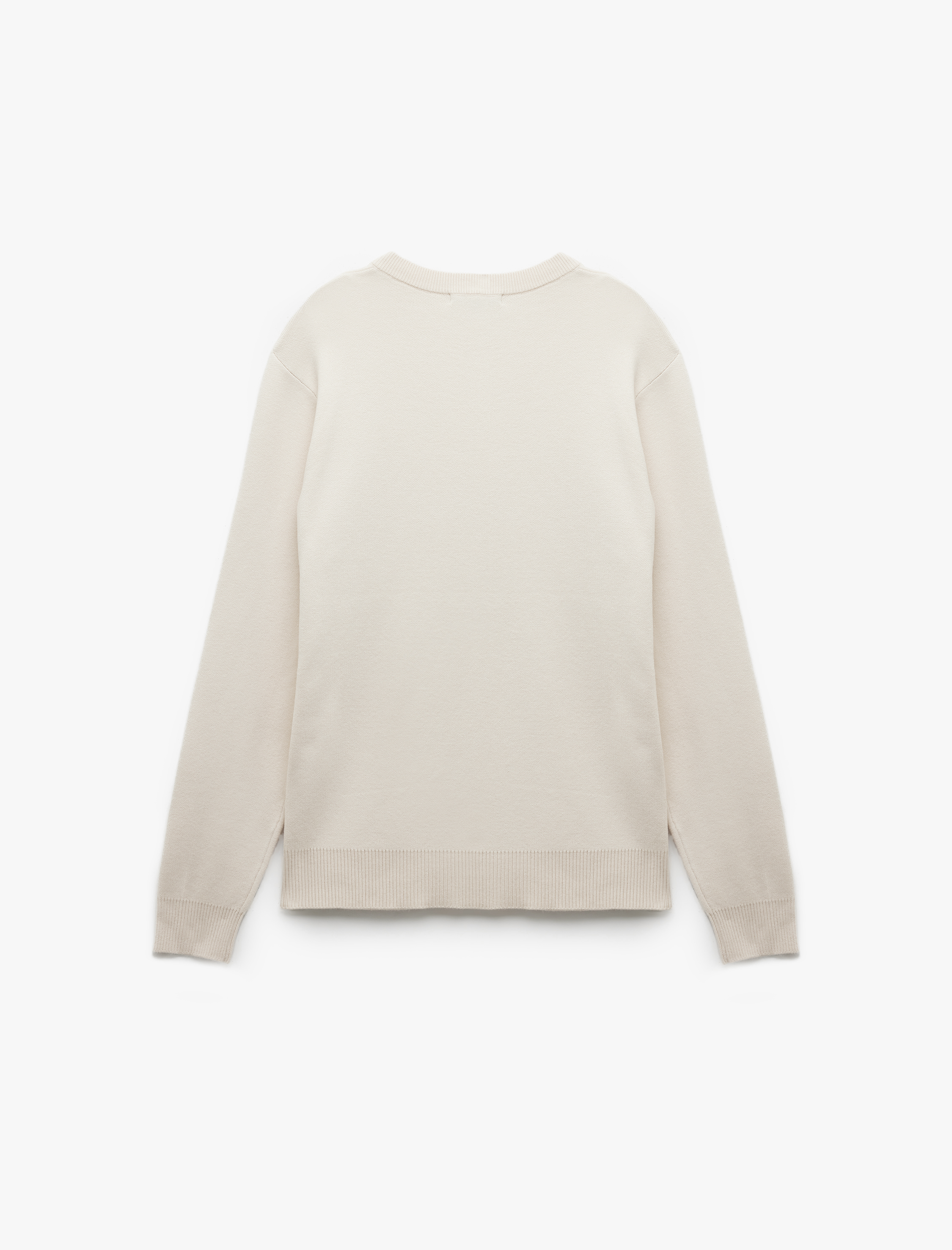   Uzun Kollu Bisiklet Yaka Basic Triko Kazak