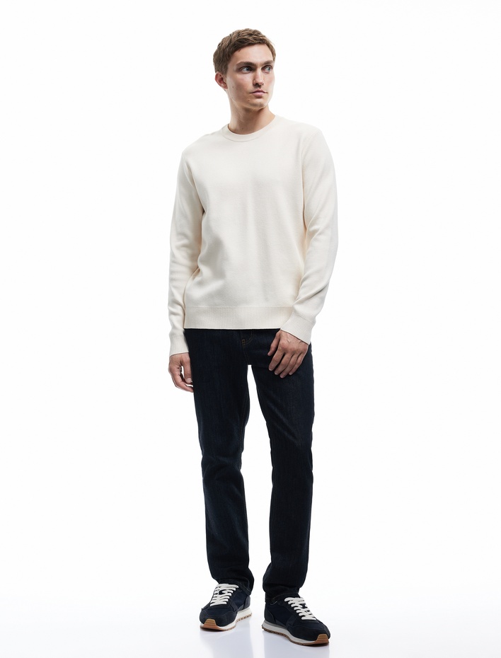  Uzun Kollu Bisiklet Yaka Basic Triko Kazak