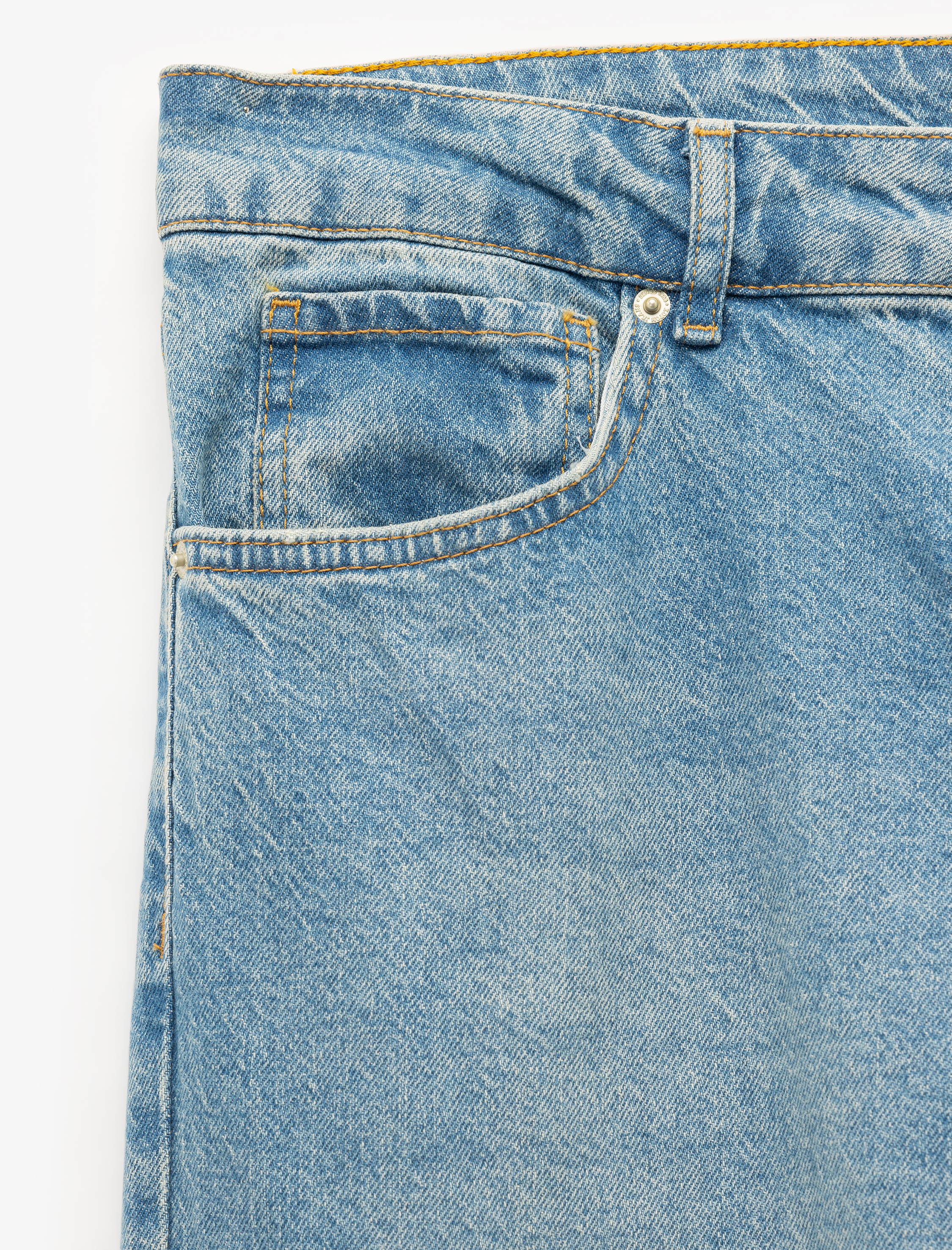   Normal Bel Pamuklu Straight Fit Jean Pantolon - Mark Jean