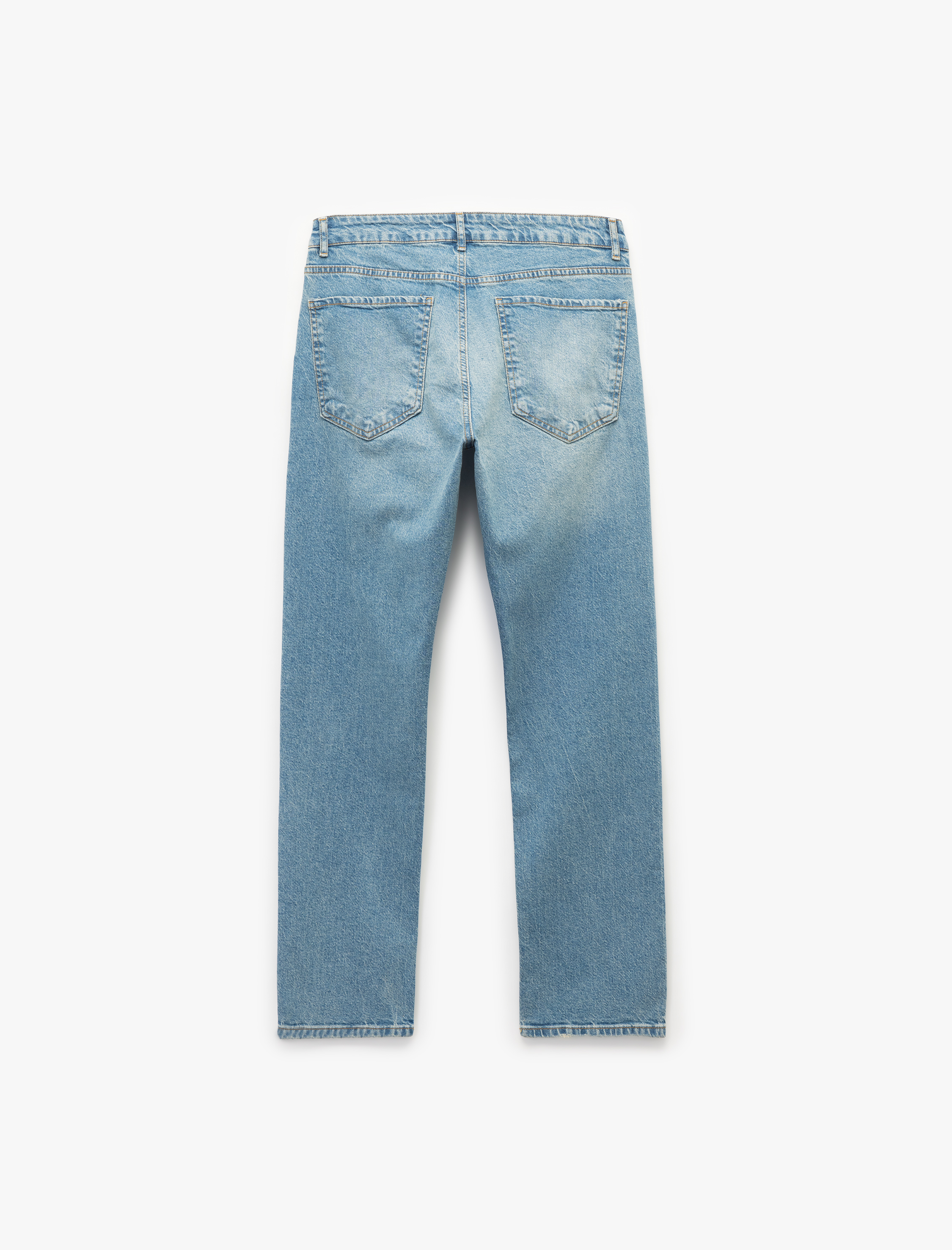   Normal Bel Pamuklu Straight Fit Jean Pantolon - Mark Jean