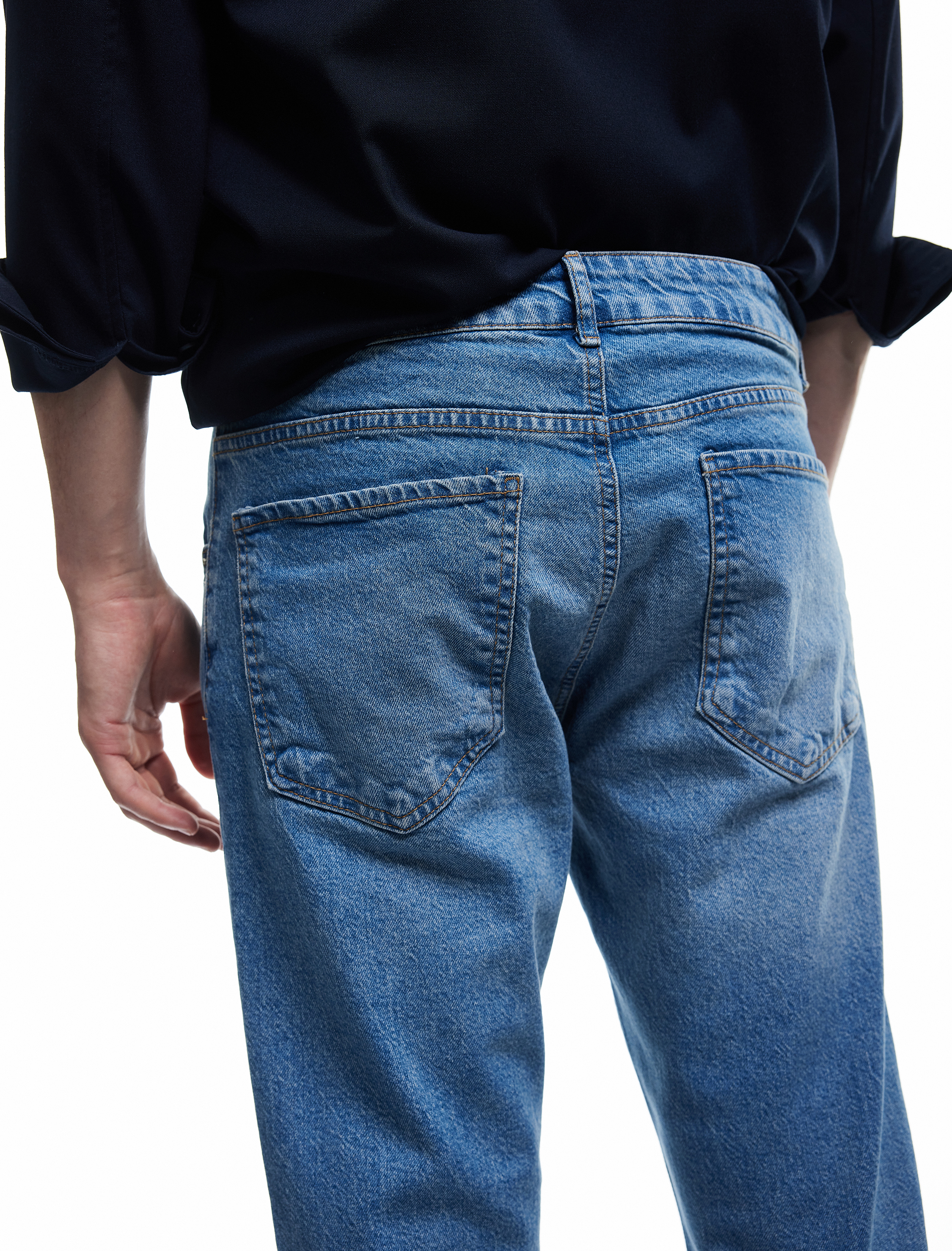   Normal Bel Pamuklu Straight Fit Jean Pantolon - Mark Jean