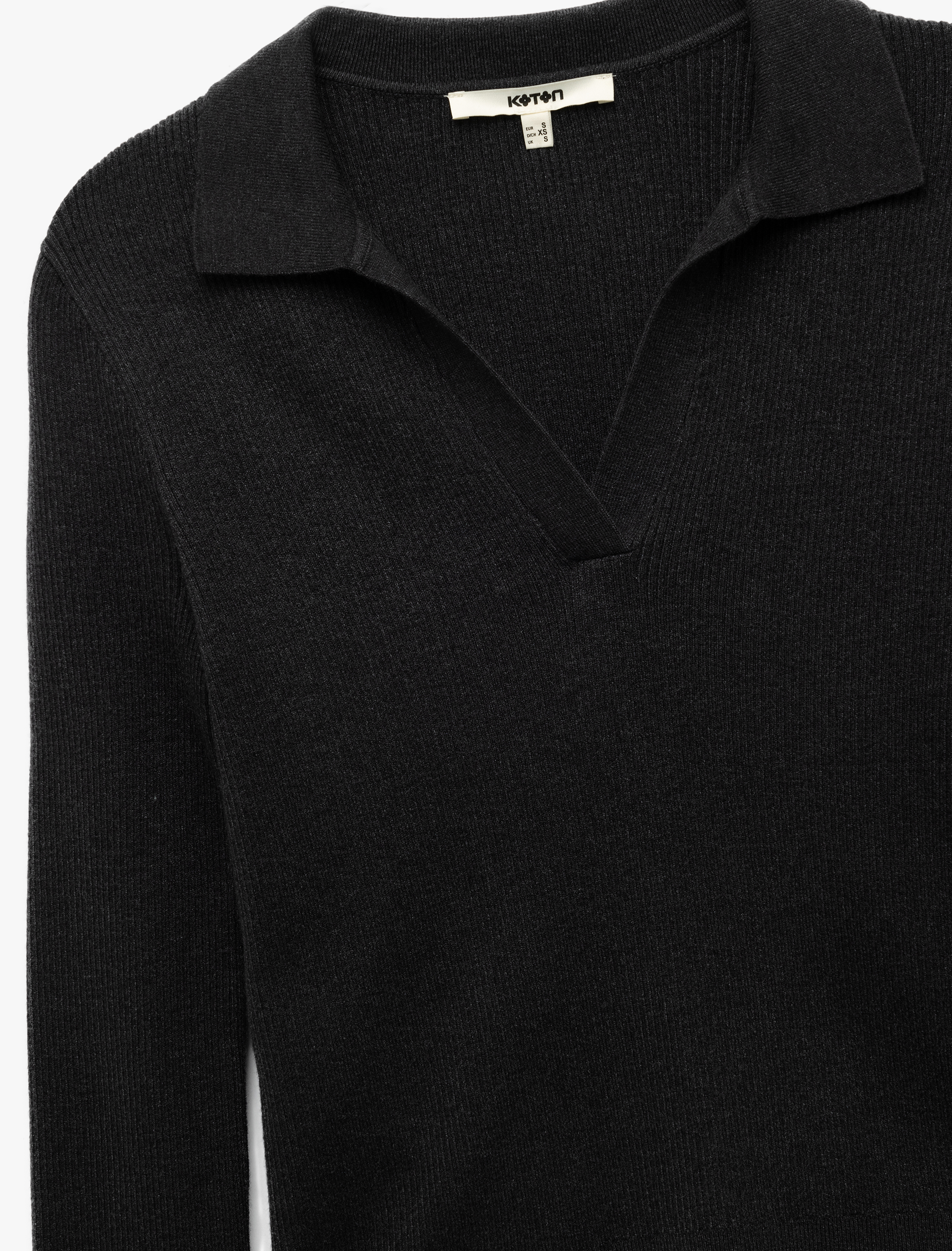   Uzun Kollu Polo Yaka Triko Kazak