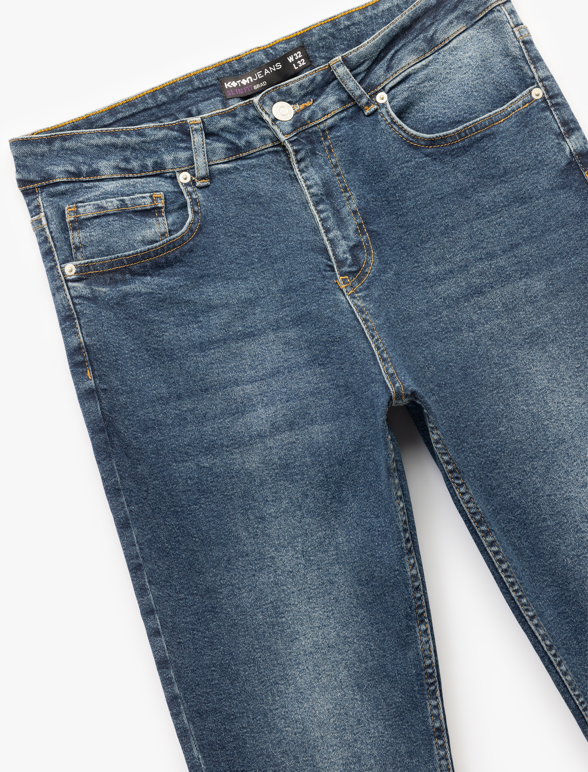   Normal Bel Slim Fit Jean Pantolon - Brad Jean