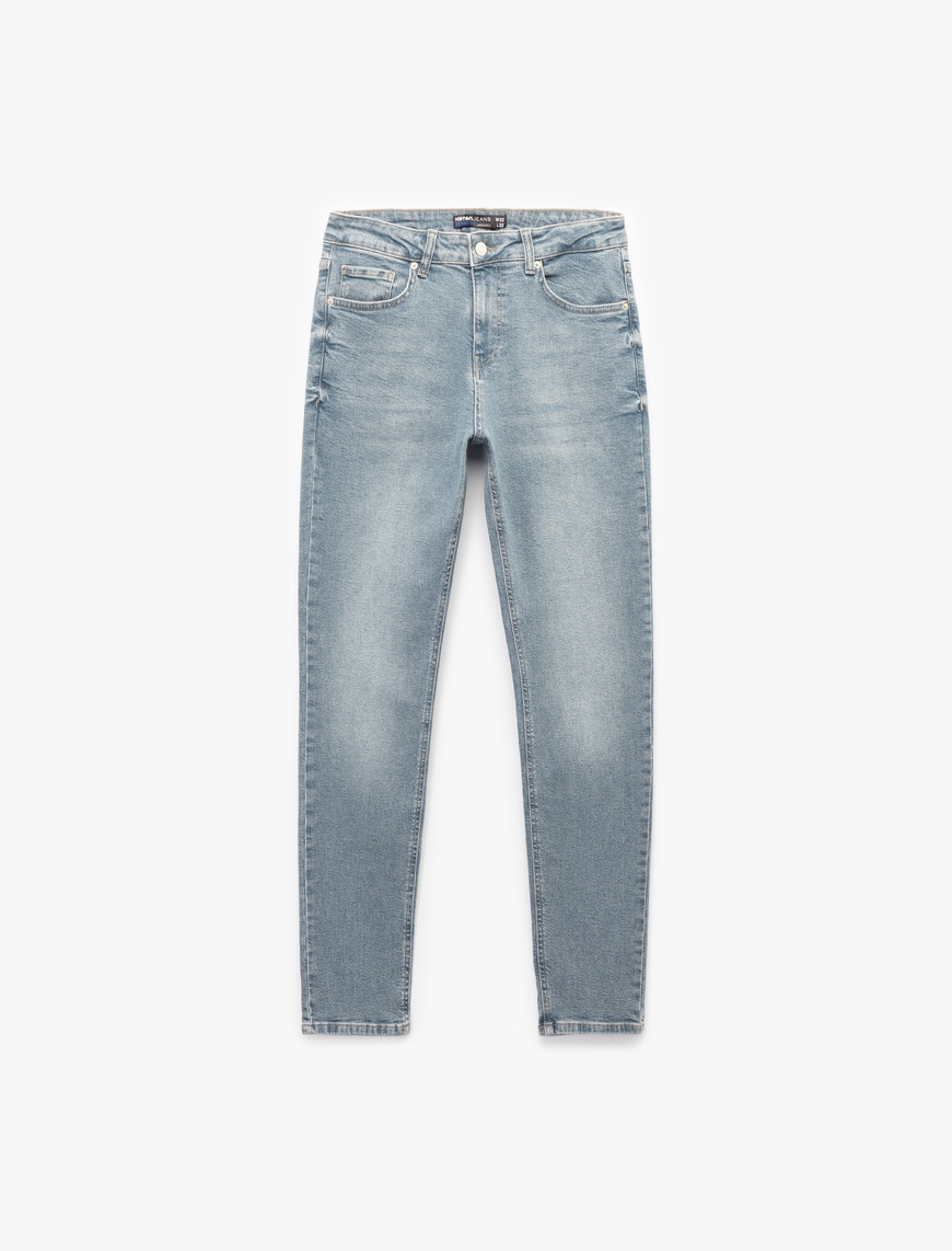   Normal Bel Pamuklu Skinny Fit Jean Pantolon - Michael Jean