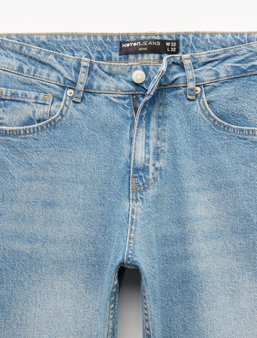   Pamuklu Slim Fit Jean Pantolon - Brad Jean