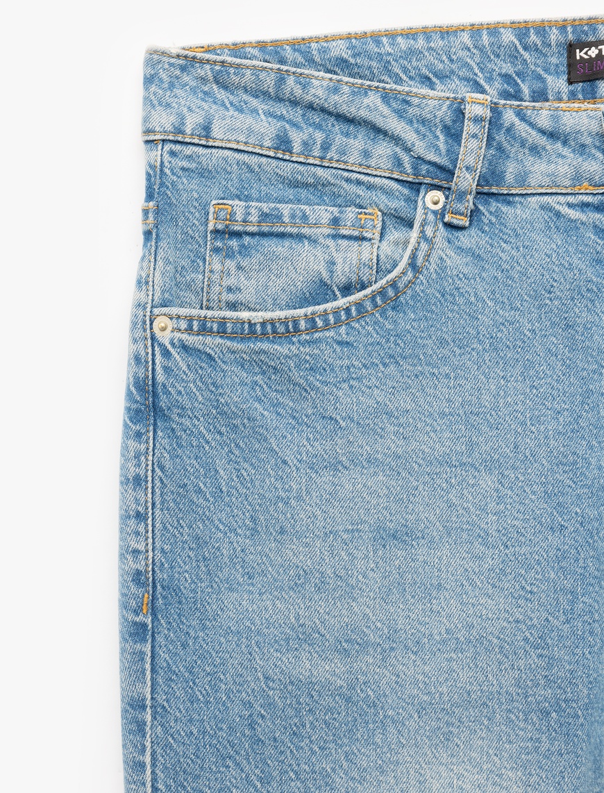   Pamuklu Slim Fit Jean Pantolon - Brad Jean
