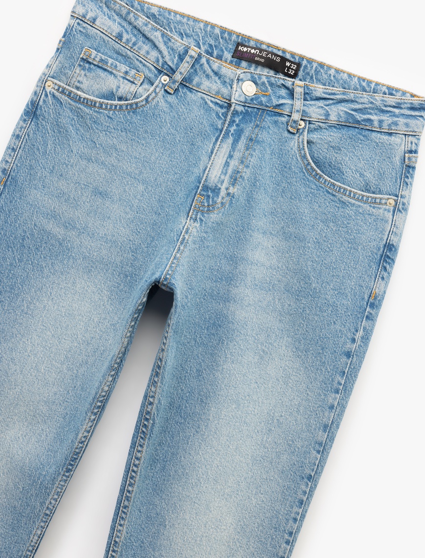  Pamuklu Slim Fit Jean Pantolon - Brad Jean