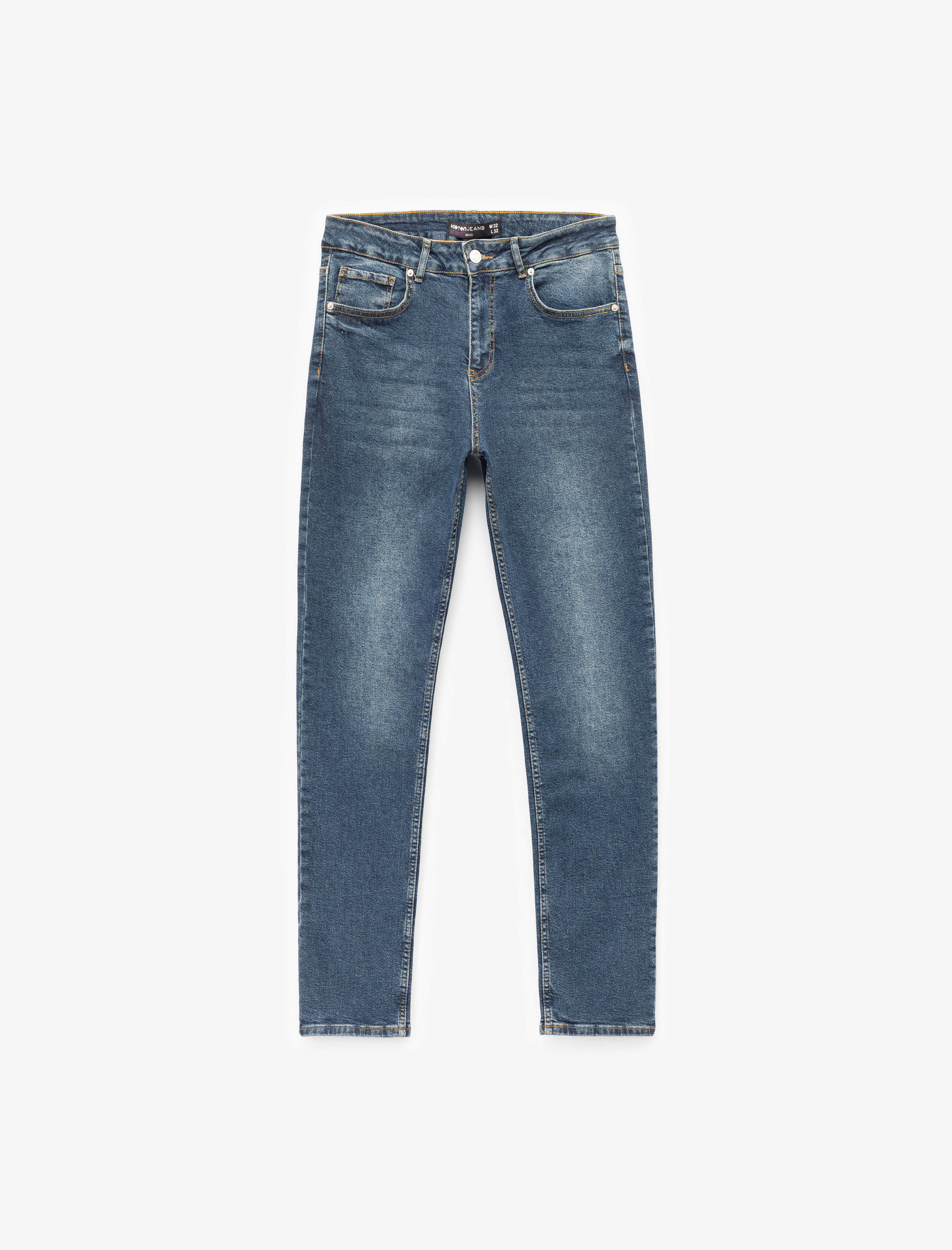   Normal Bel Slim Fit Jean Pantolon - Brad Jean