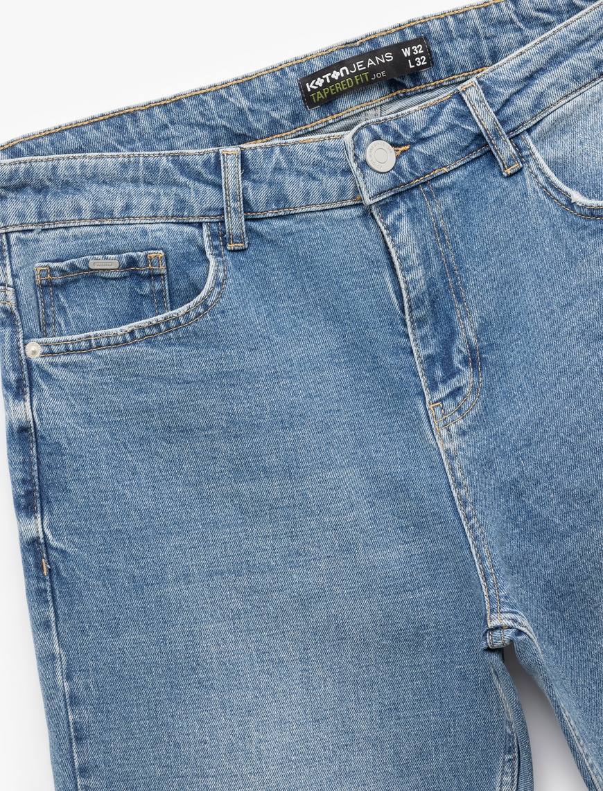   Pamuklu Normal Bel Tapered Fit Jean Pantolon - Joe Jean