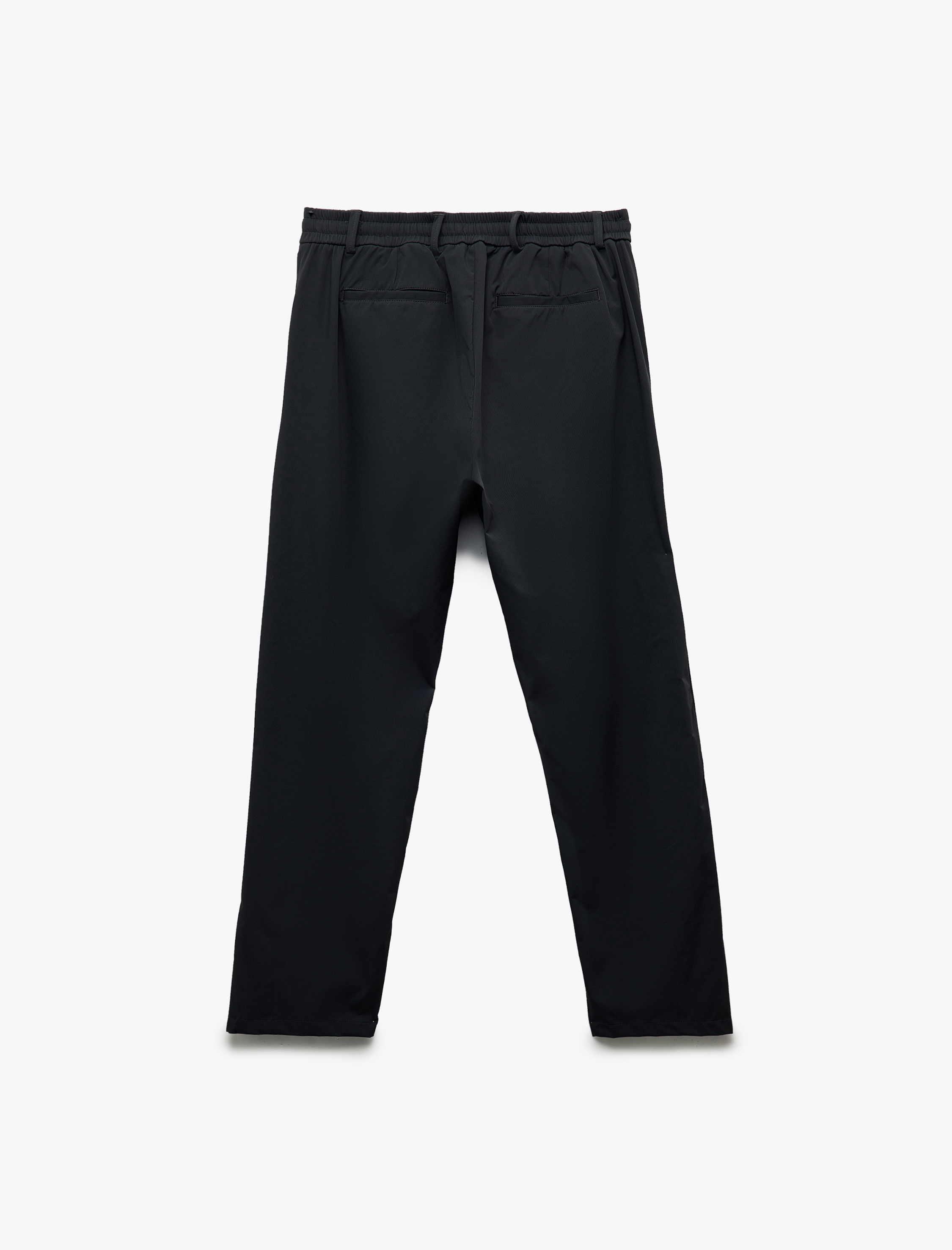   Katlamalı Paça Beli Bağcıklı Non Iron Düğmeli Esnek Slim Fit Pantolon