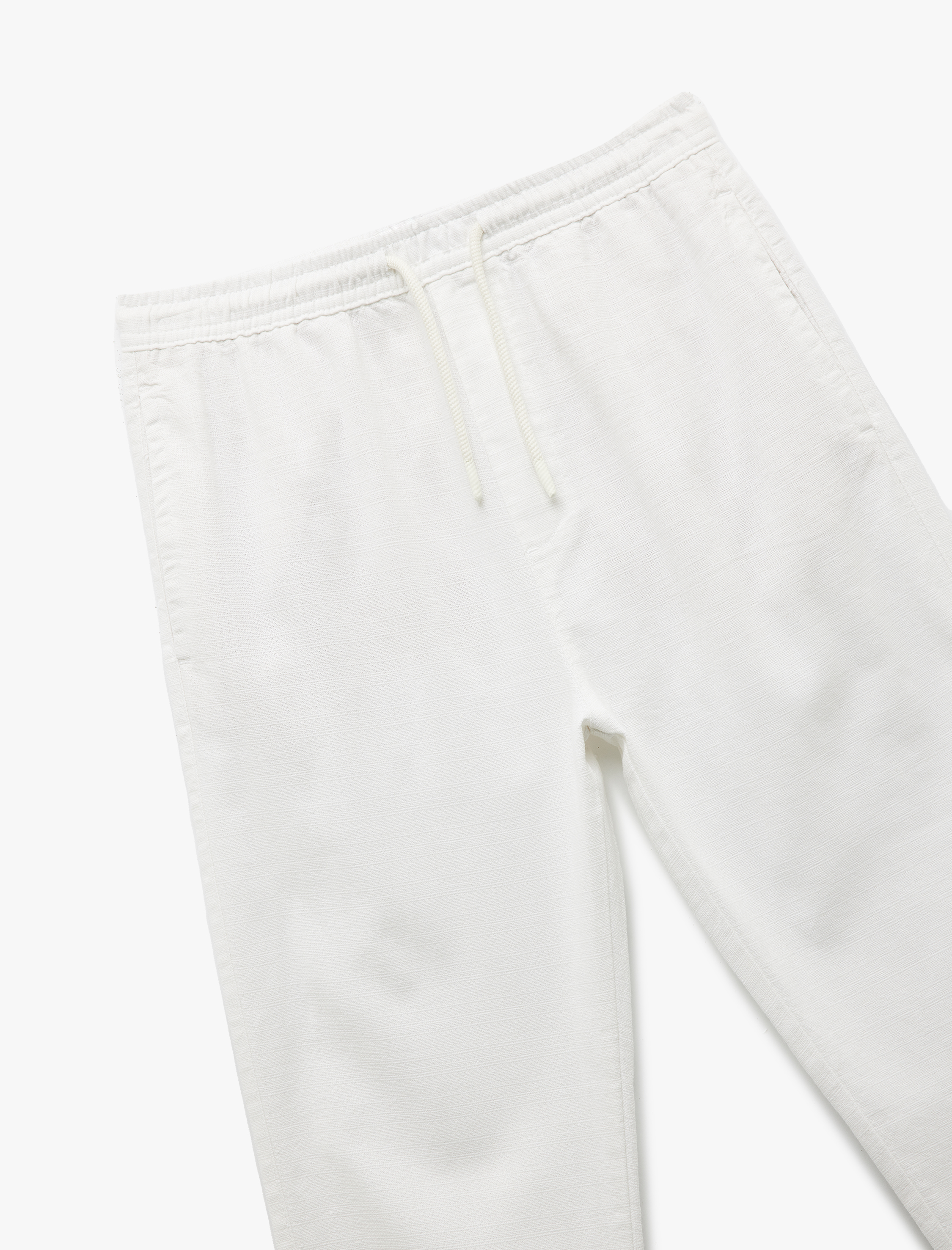   Pamuklu Cep Detaylı Beli Bağcıklı Pantolon