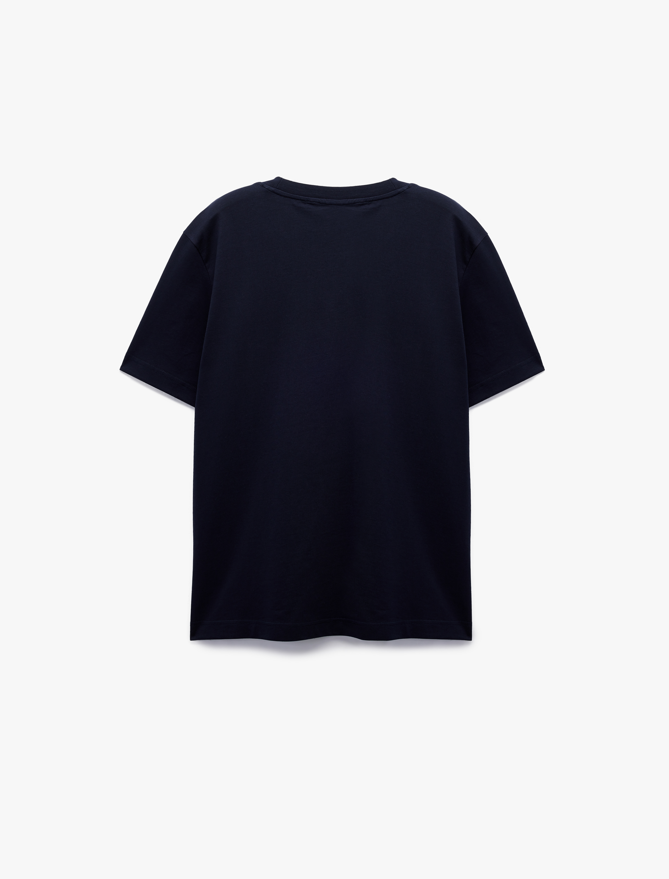   Pamuklu Kısa Kollu Regular Fit Bisiklet Yaka Basic Tişört