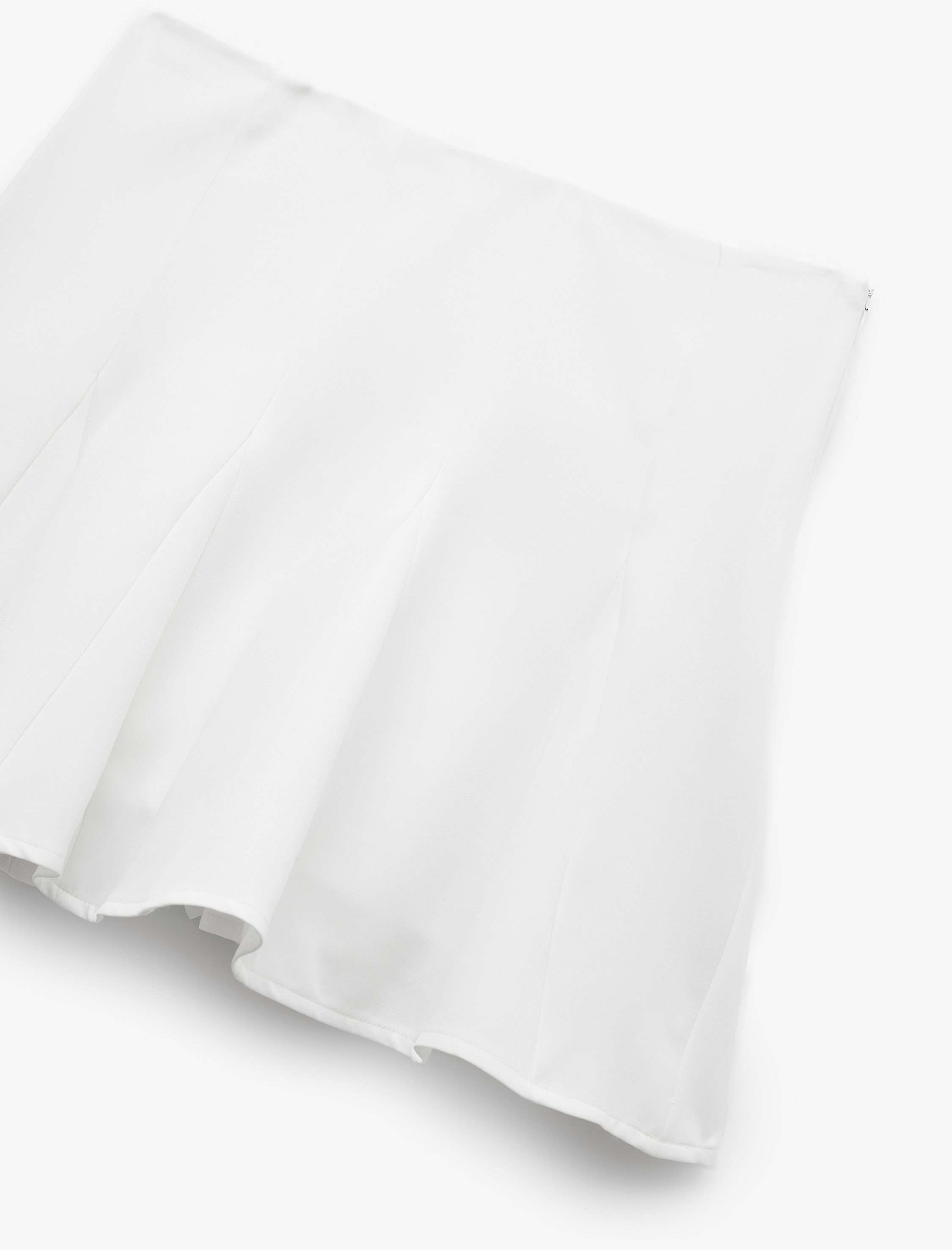   Mini Pileli Katlı Volanlı Şortlu Mini Etek