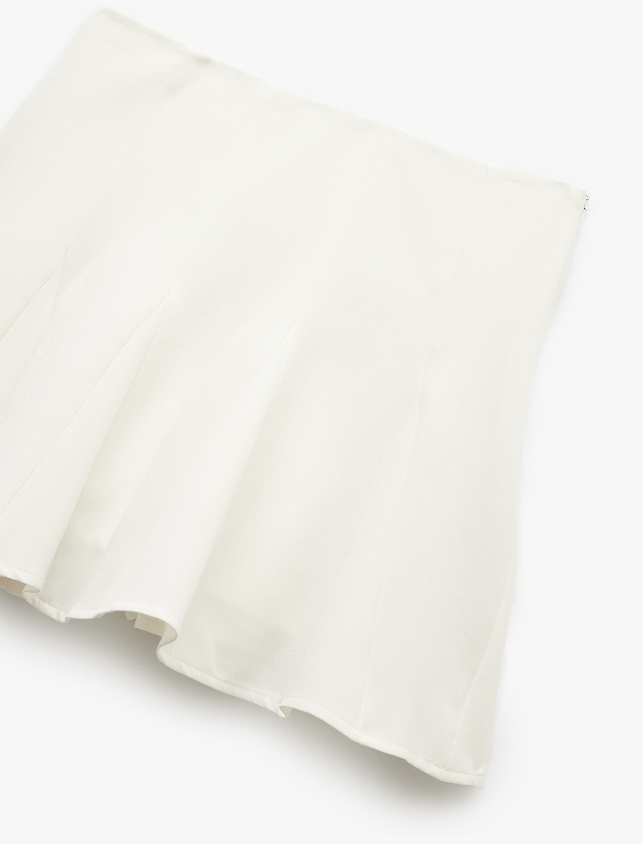   Mini Pileli Katlı Volanlı Şortlu Mini Etek