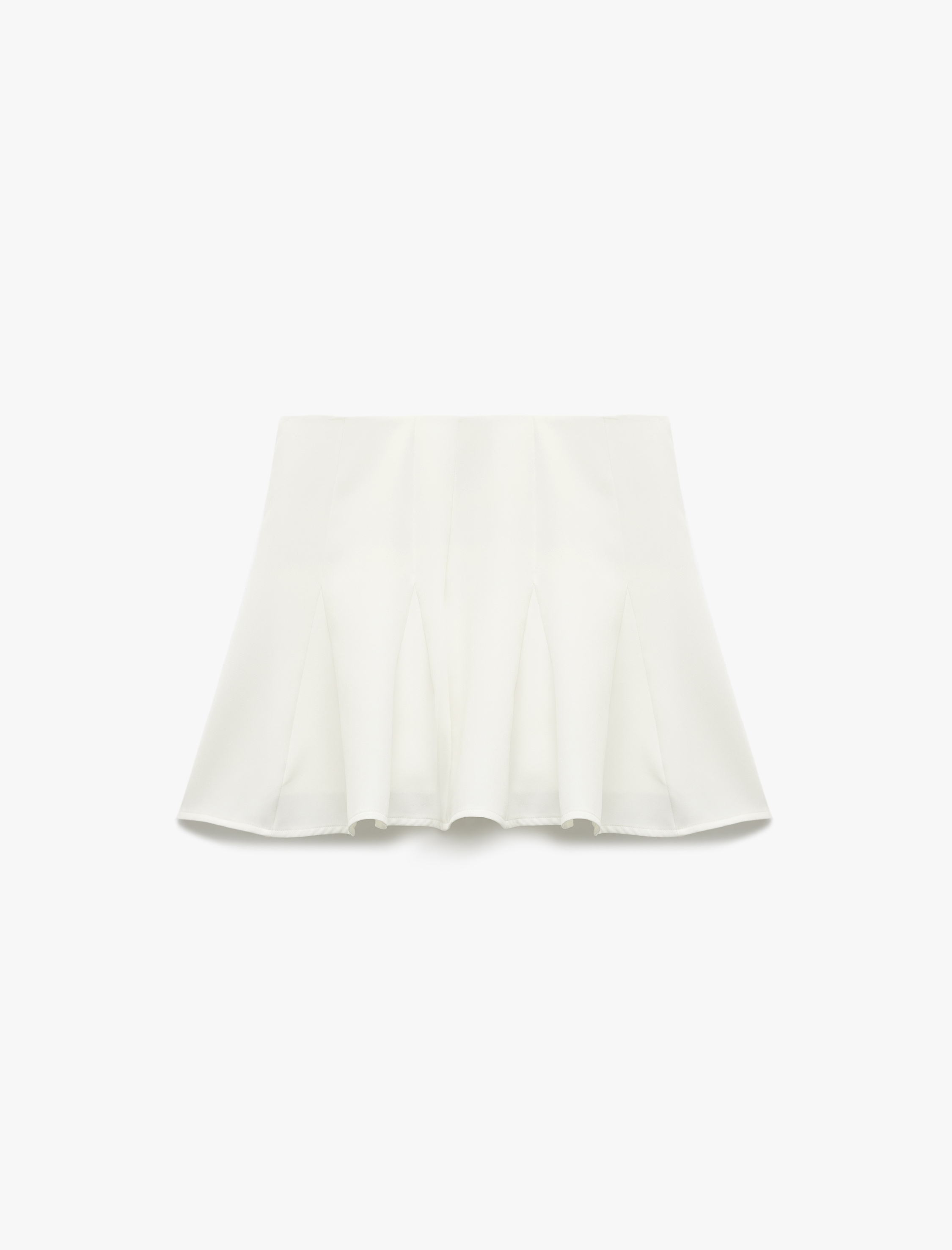   Mini Pileli Katlı Volanlı Şortlu Mini Etek