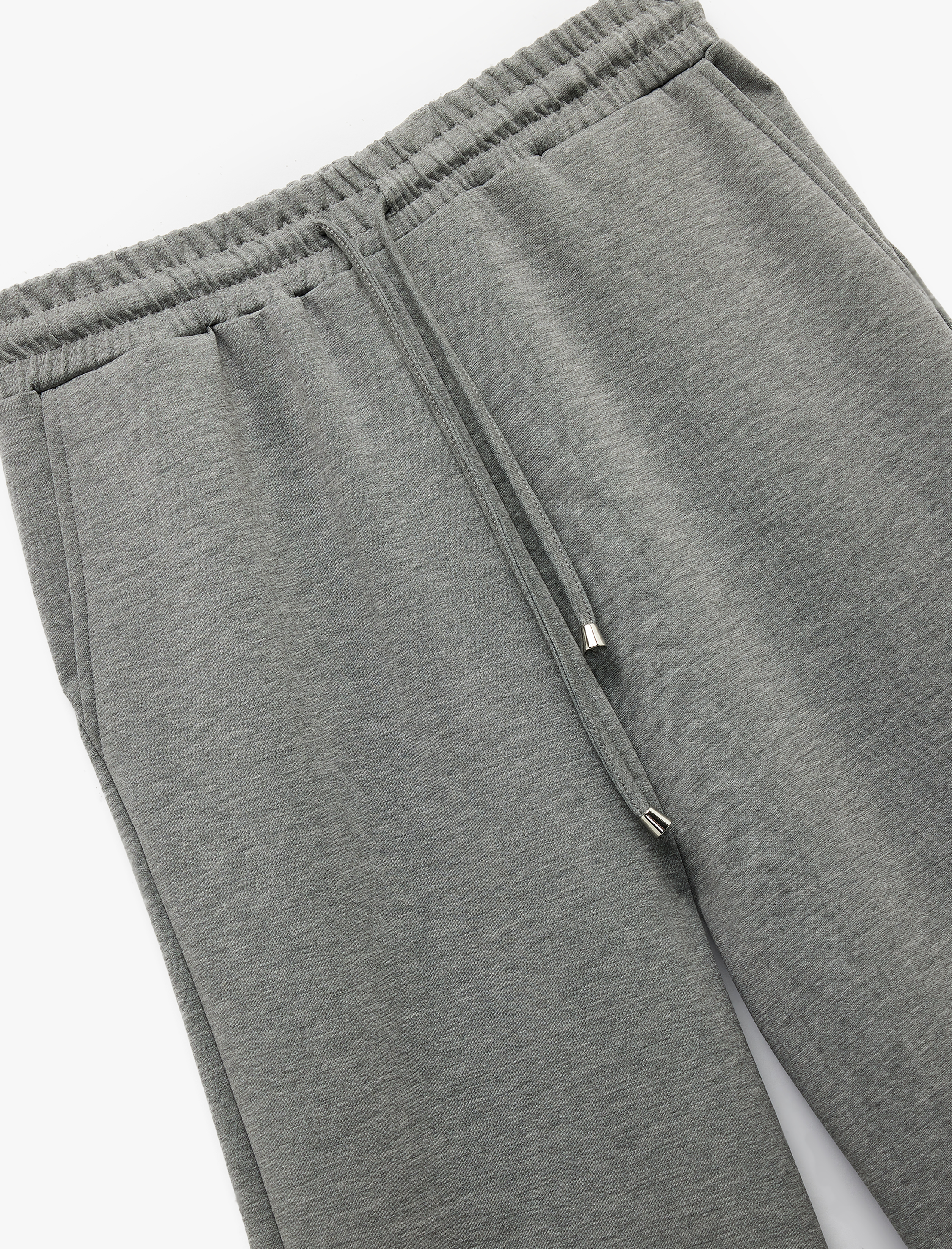   Regular Fit Modal Karışımlı Cepli Beli Bağlamalı Düz Bol Paça Eşofman Altı