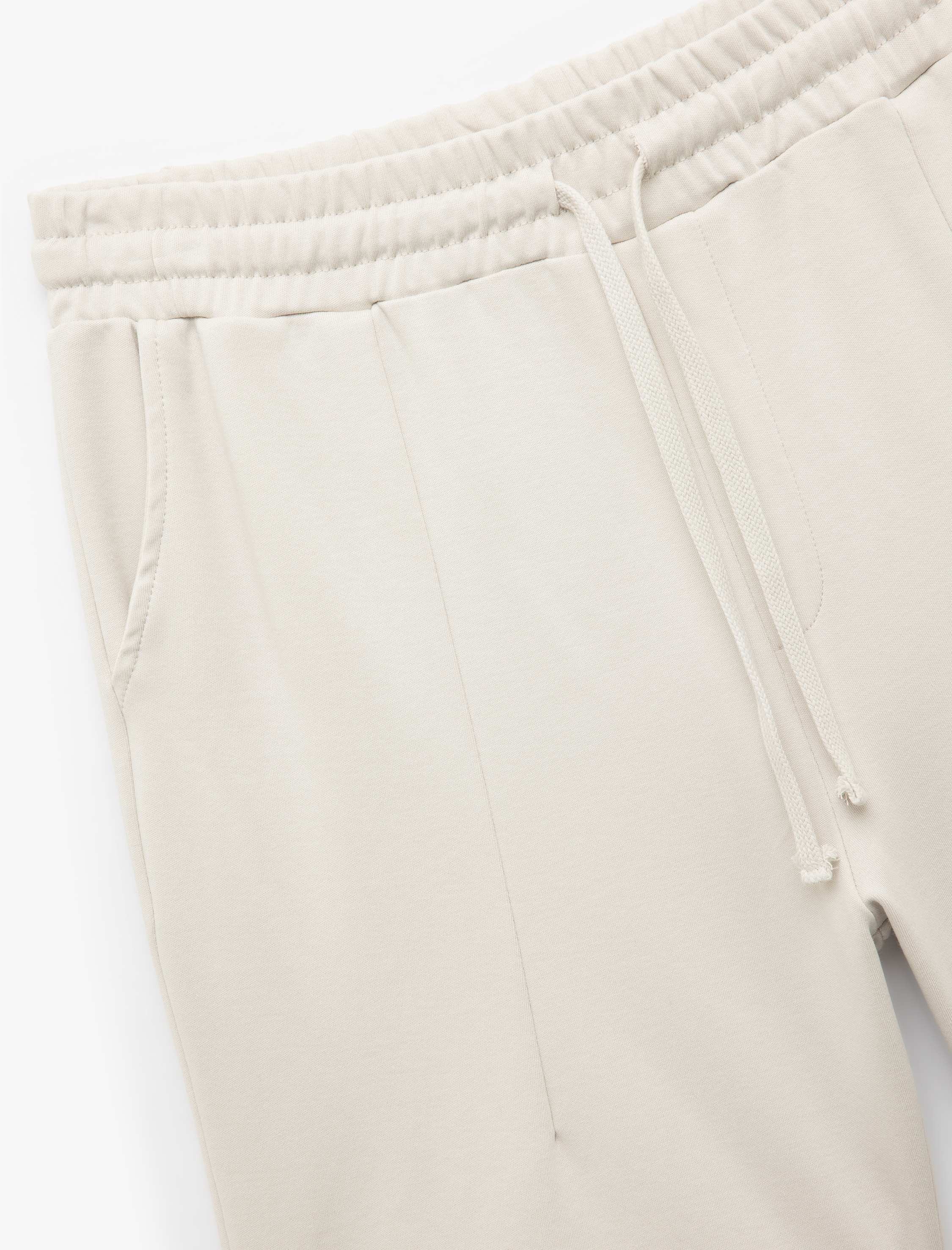   Dikiş Detaylı Cepli Pamuklu Beli Bağcıklı Bermuda Şort