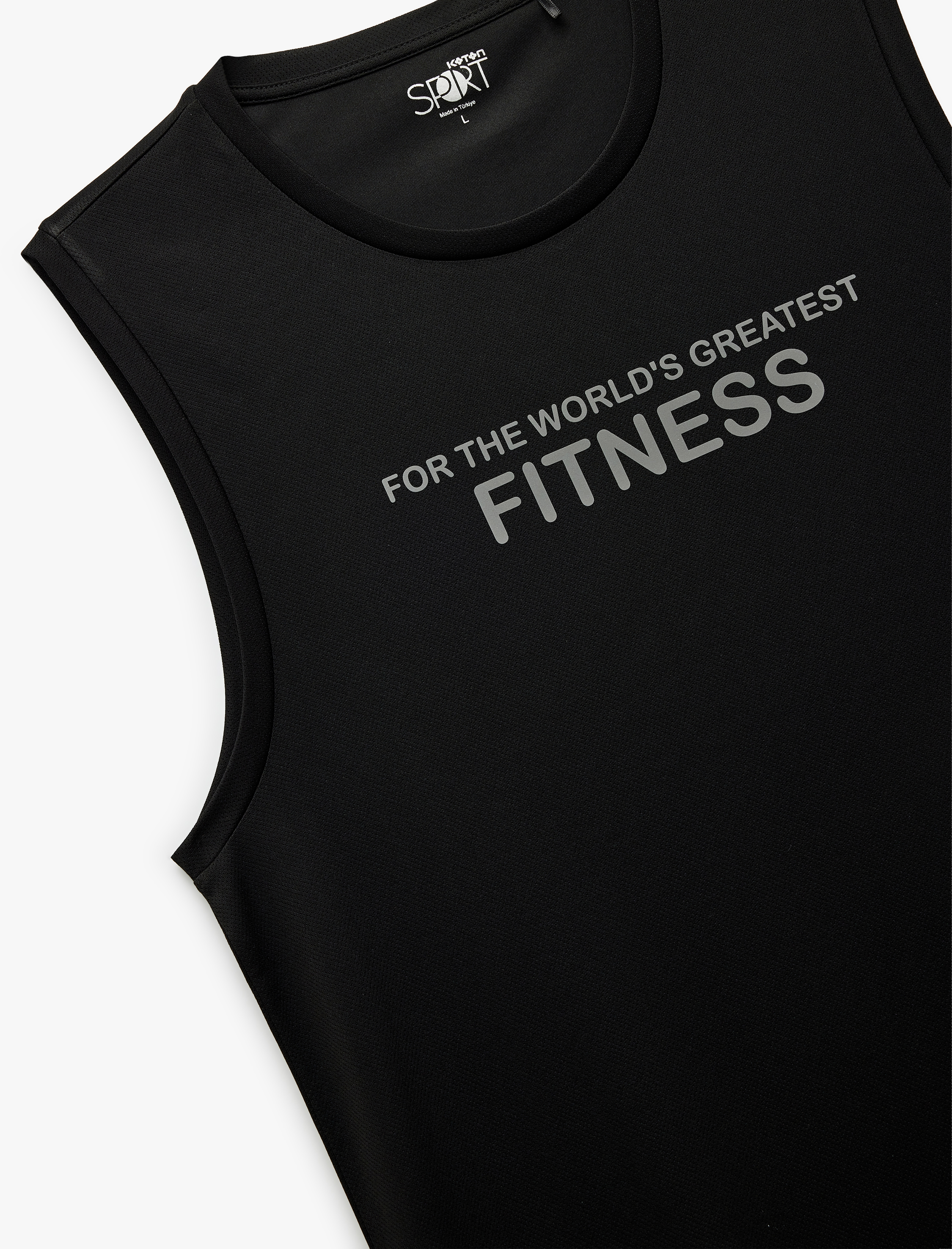   Kolsuz Bisiklet Yaka Baskılı Spor Atleti