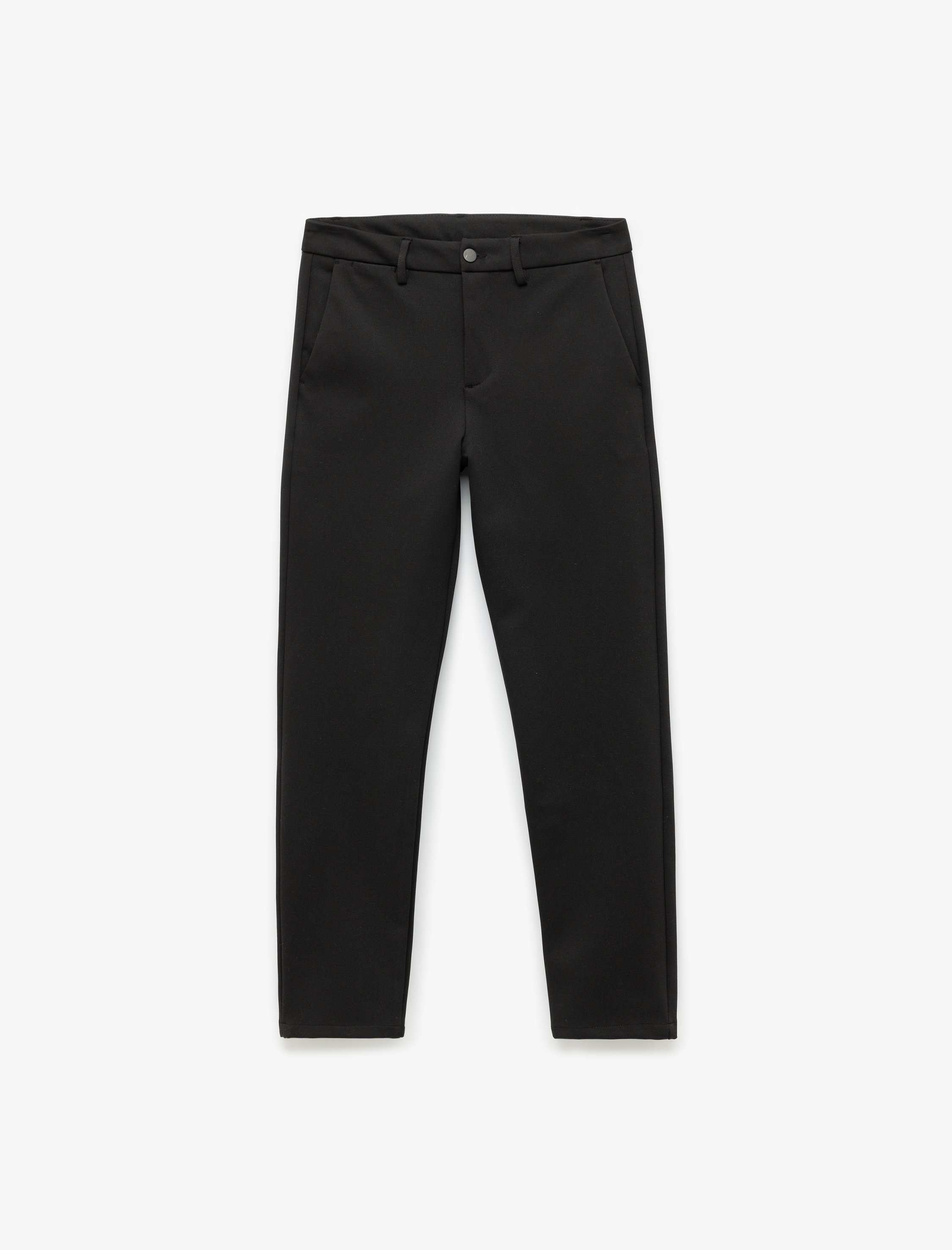   Cep Detaylı Düğmeli Slim Fit Kumaş Pantolon