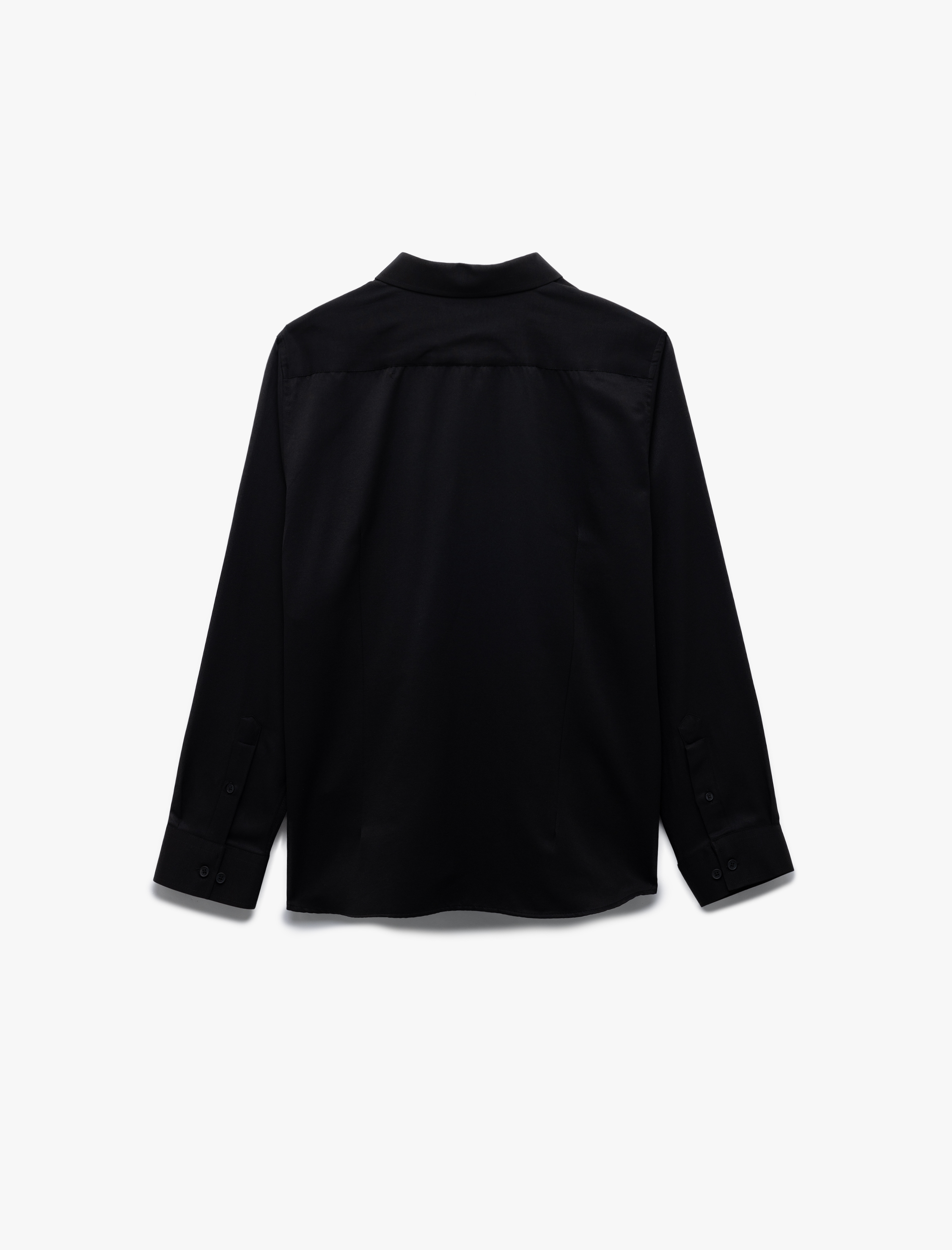   Regular Fit Uzun Kollu Yarım İtalyan Yaka Gömlek