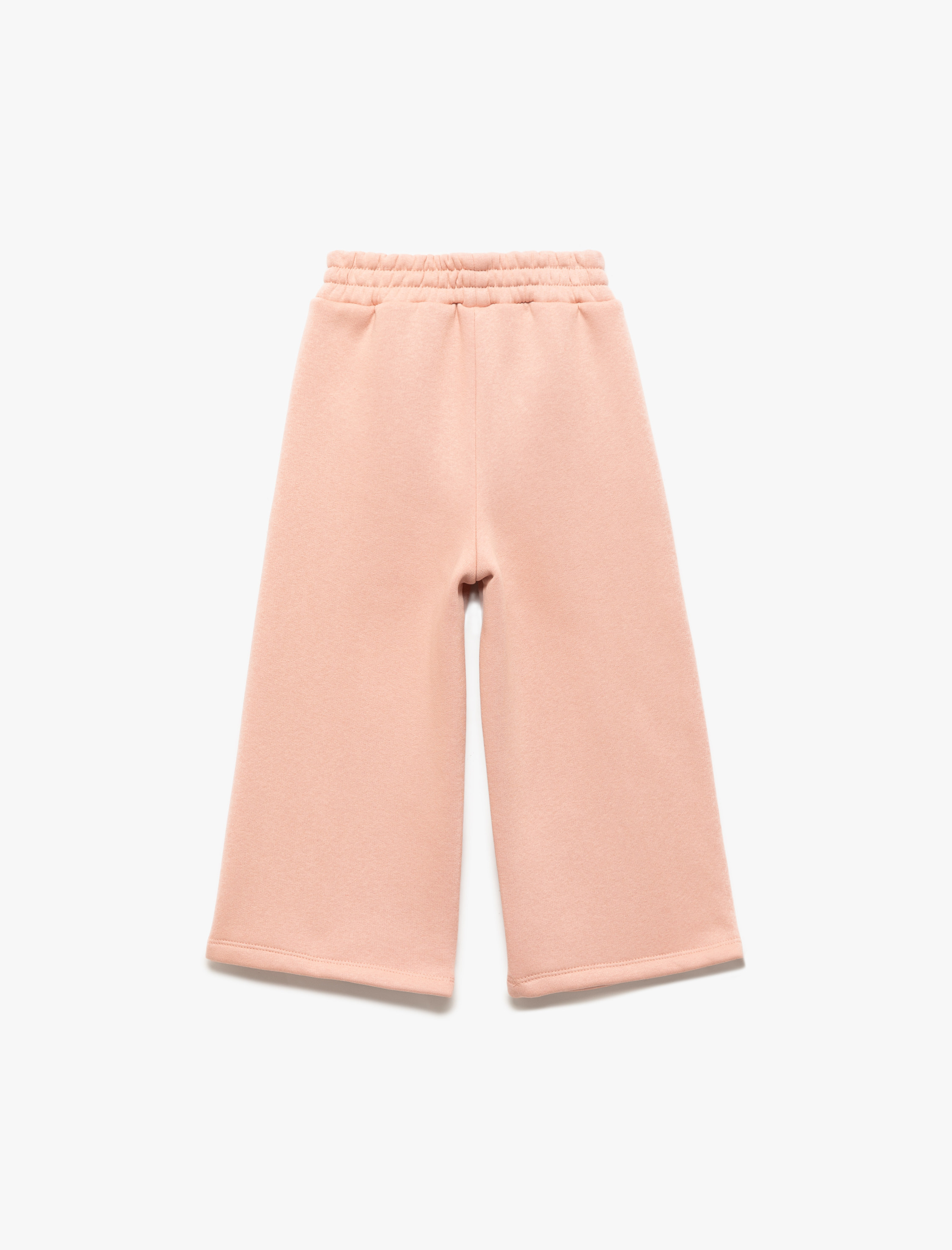  Kız Bebek Beli Lastikli Geniş Paça  Şardonlu Eşofman Altı