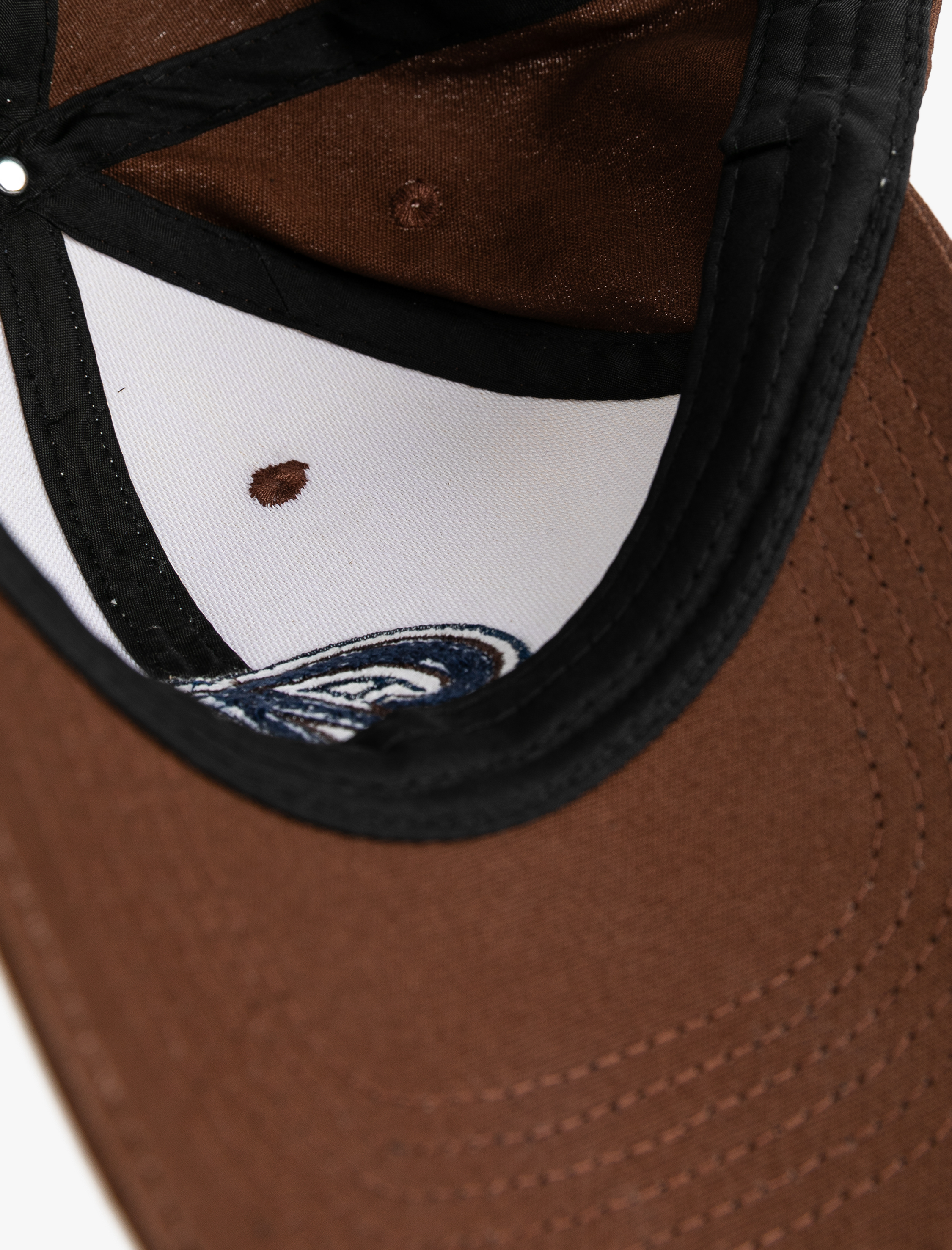 Erkek Pamuklu Kumaş Detaylı Renk Kontrastlı Kep Şapka