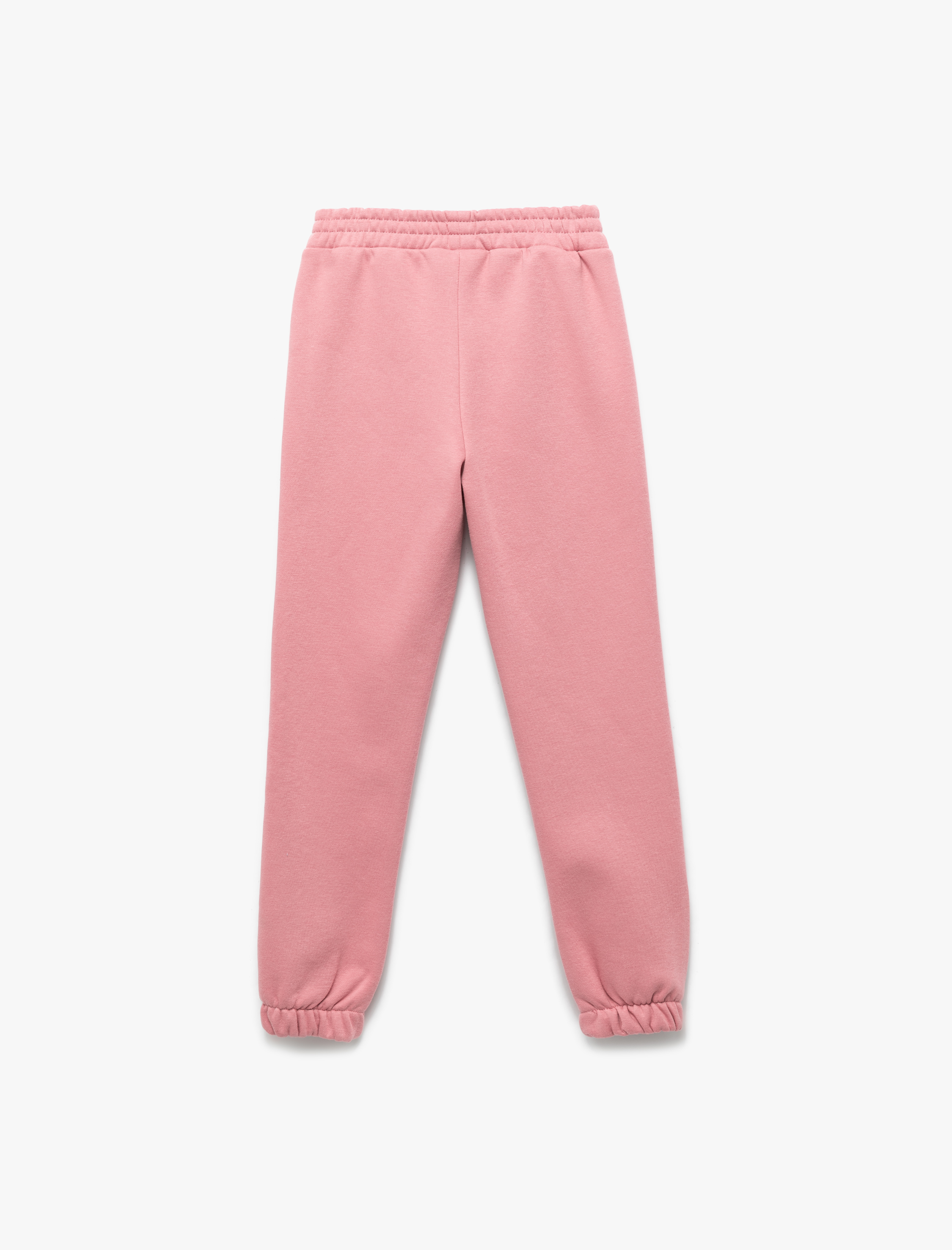  Kız Çocuk Beli Lastikli Şardonlu Basic Jogger Eşofman Altı