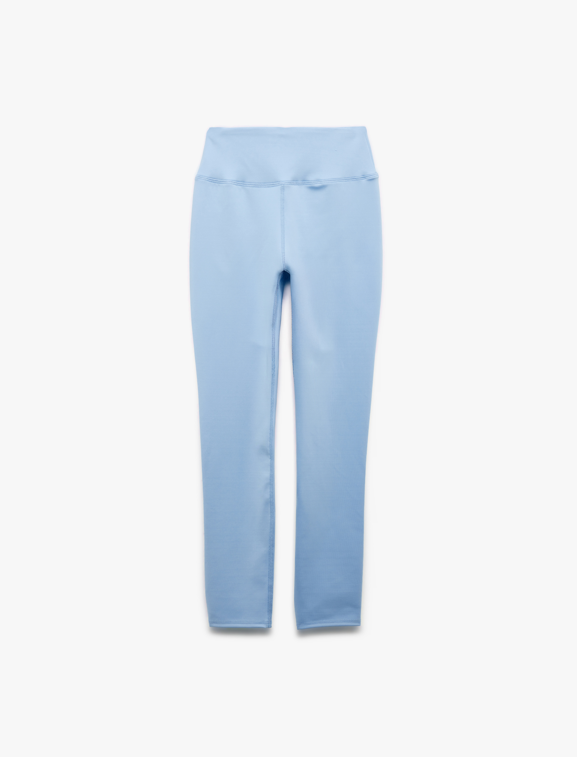   Yüksek Bel Dar Kesim İnterlok Dikiş Detaylı Spor Tayt