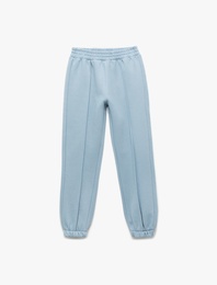 Beli Lastikli Şardonlu Jogger Eşofman Altı