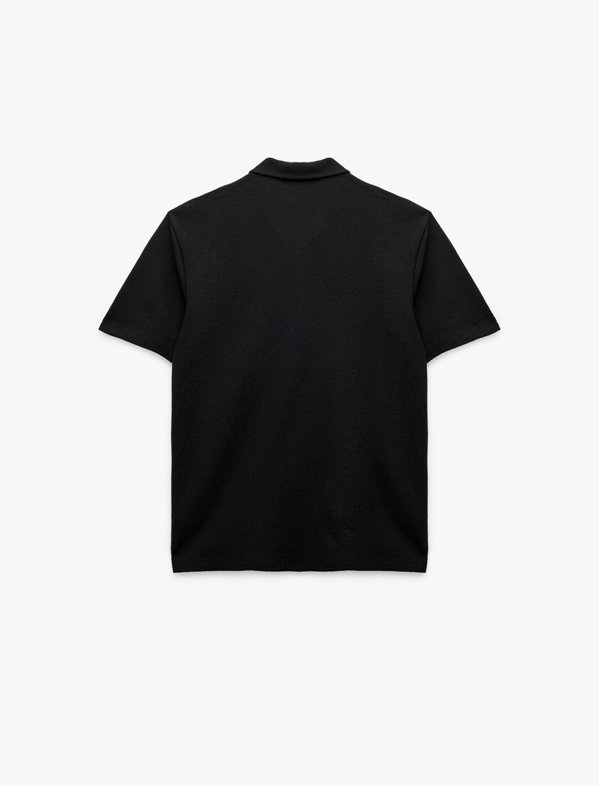   Pamuklu Regular Fit V Polo Yaka Kısa Kollu Tişört