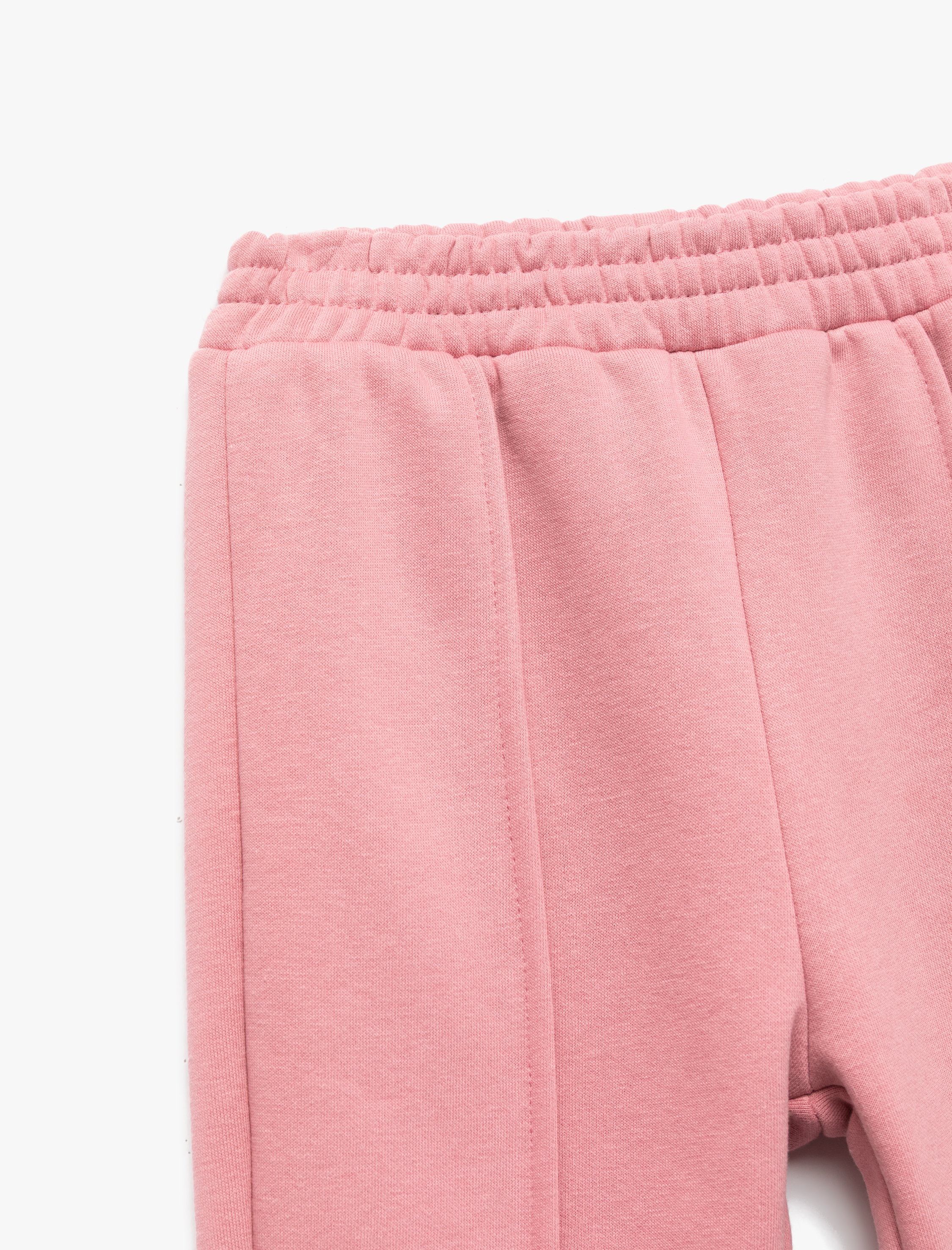  Kız Çocuk Beli Lastikli Şardonlu Basic Jogger Eşofman Altı