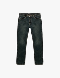 Pamuklu Normal Bel Slim Fit Jean Pantolon - Brad Jean