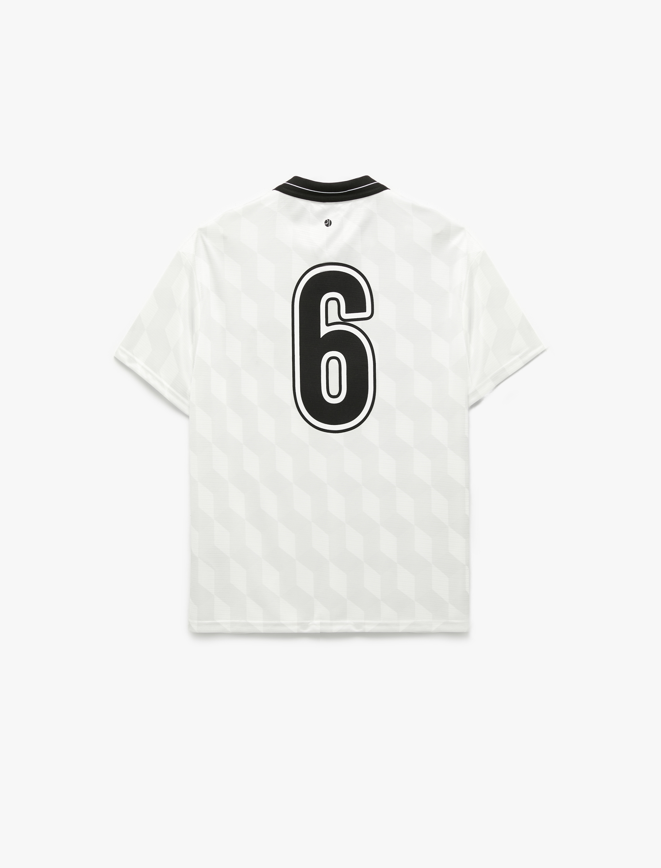   Oversize Kısa Kollu Polo Yaka Arkası Baskılı Spor Tişört